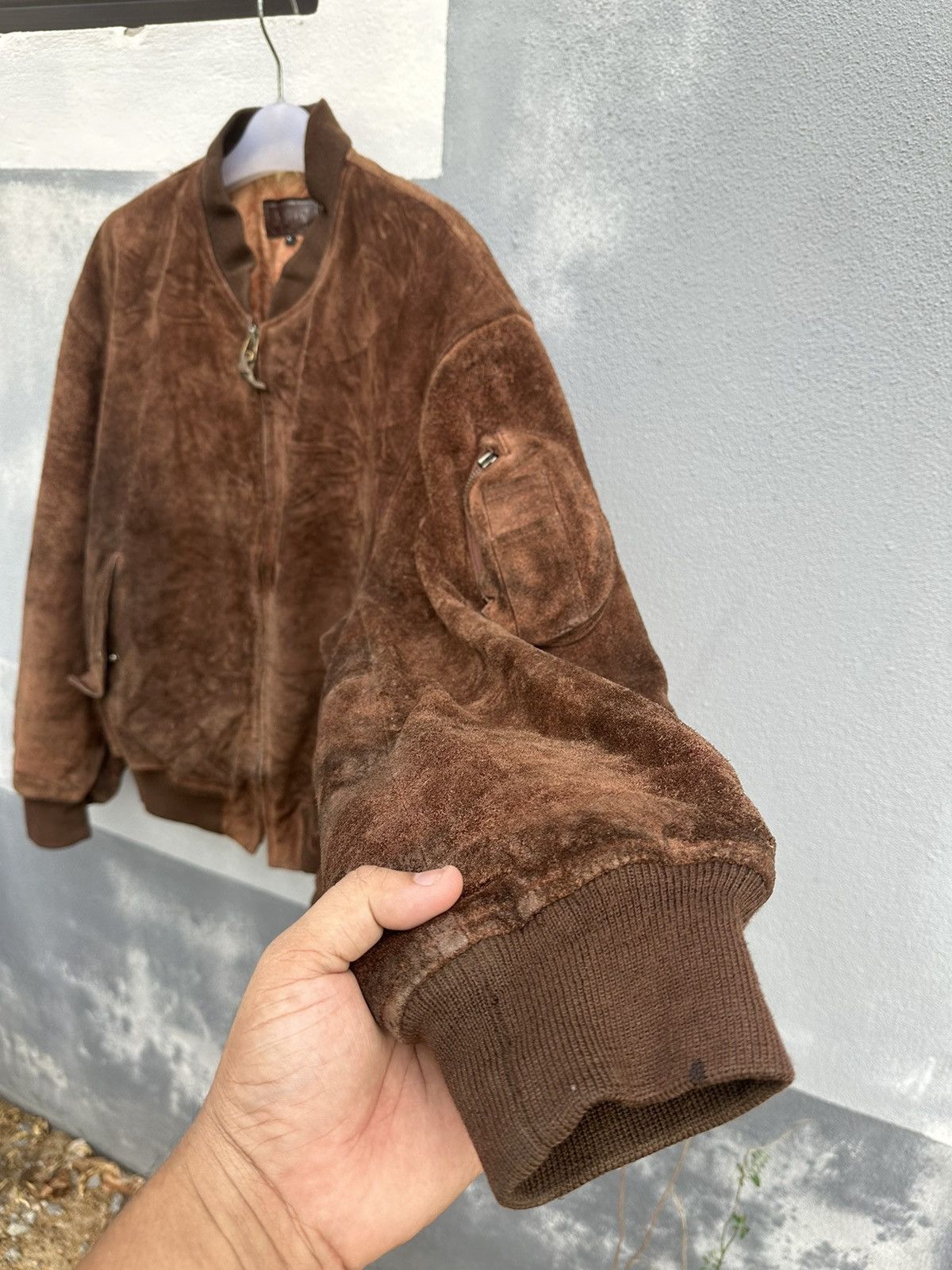 Vintage Vintage leather bomber jacket Size US L / EU 52-54 / 3 - 5 Thumbnail