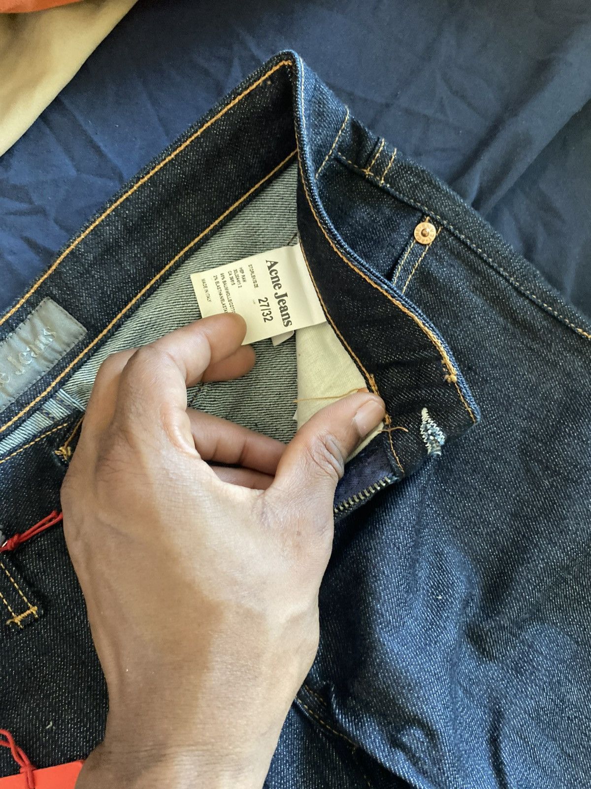 Acne Studios Vintage Acne Jeans “Mic Rigid”- 27/32 - Raw Denim Size 27" / US 4 / IT 40 - 4 Thumbnail