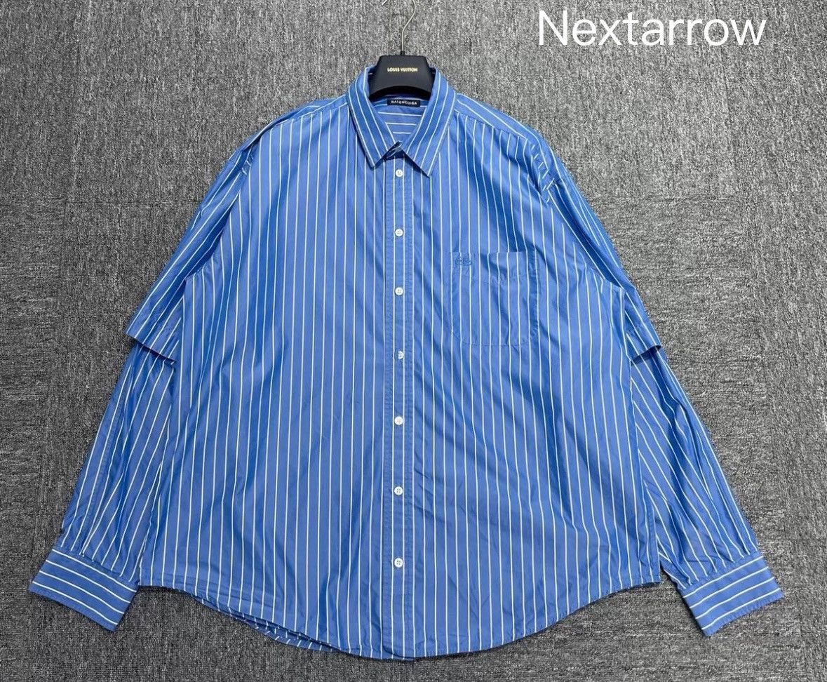 Balenciaga Balenciaga striped shirt2412-Nextarrow Size US S / EU 44-46 / 1 - 1 Thumbnail