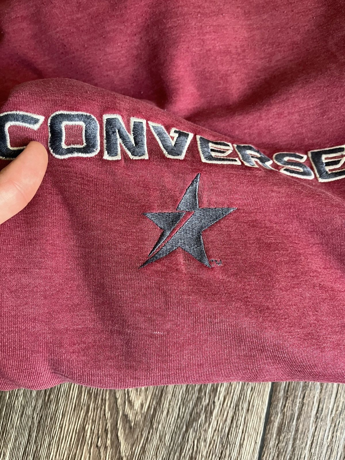 Converse × Vintage Converse All Stars Big Logo Vintage Sweatshirt Made in USA Size US L / EU 52-54 / 3 - 3 Thumbnail