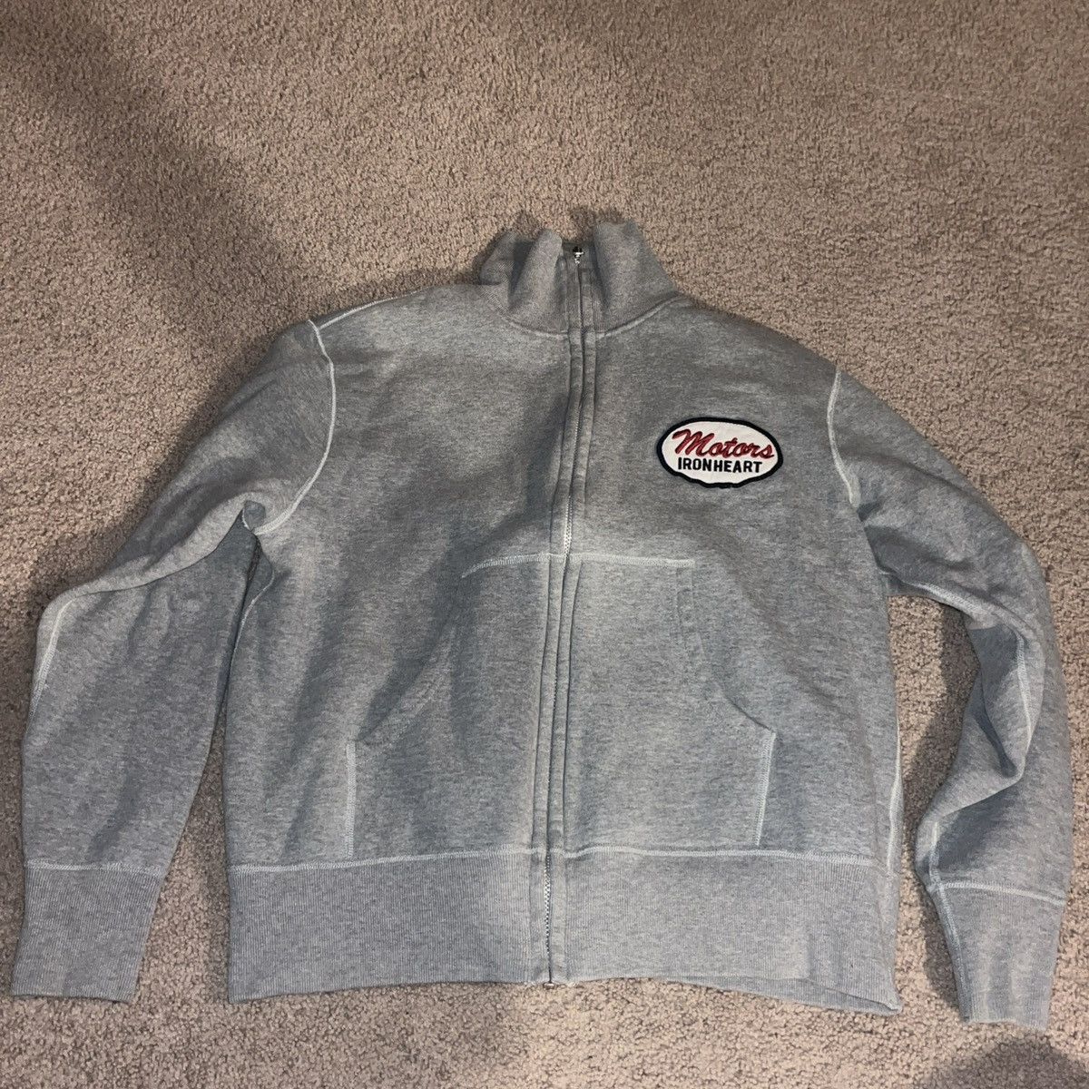 Iron Heart Ironheart Gray Zip-Up Sweater Size Small Size US S / EU 44-46 / 1 - 1 Thumbnail