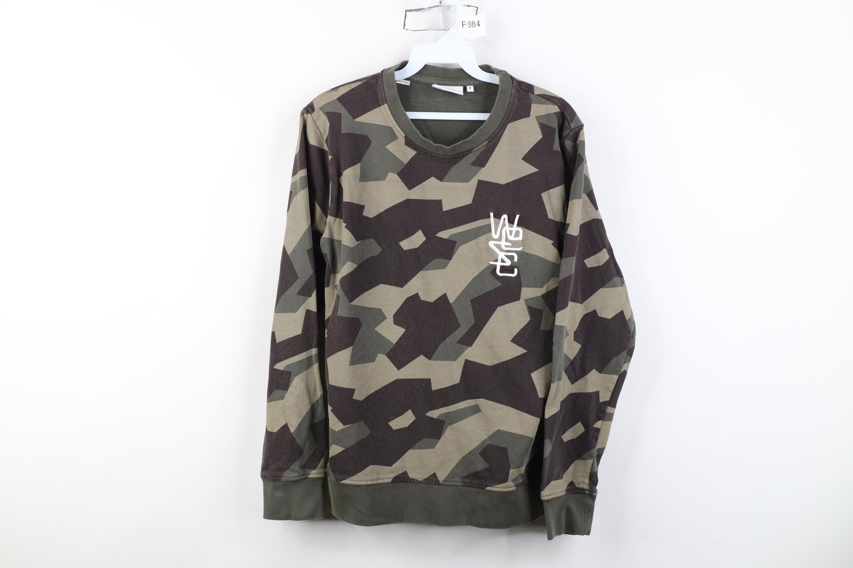 WeSC WESC Streetwear Faded Fractal Camouflage Crewneck Sweatshirt Size US M / EU 48-50 / 2 - 1 Thumbnail