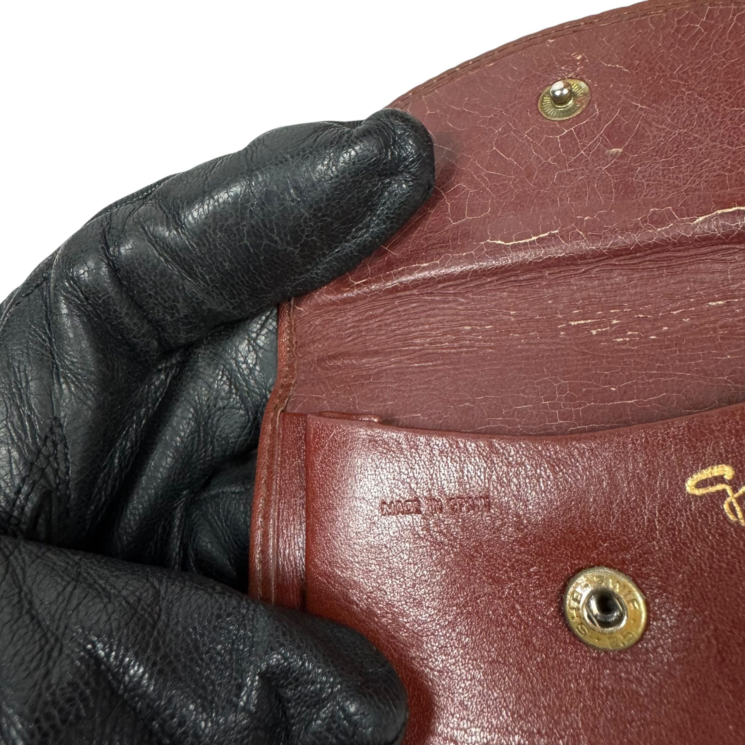 Givenchy × Vintage Givenchy Women's Brown Leather Snap Button Coin Purse Wallet Size ONE SIZE - 7 Thumbnail