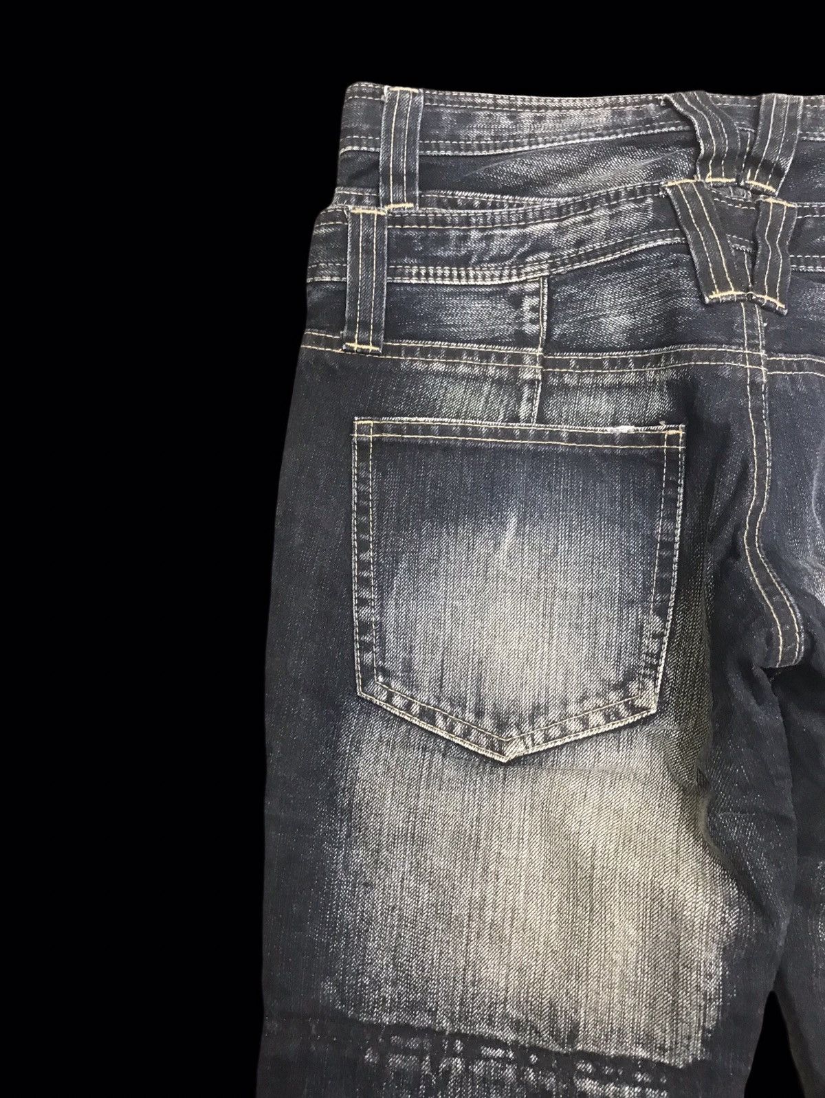 Japanese Brand PPFM Japan Double Waist Rare Fades Streetwear Denim F297 Size US 31 - 11 Thumbnail
