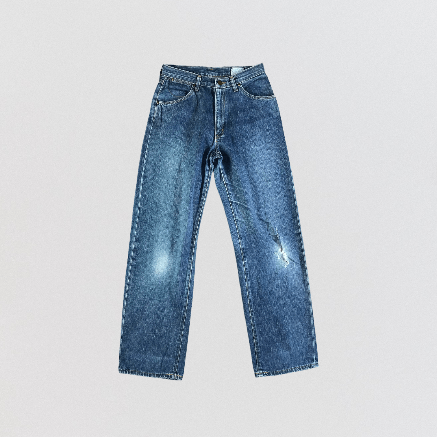 Vintage Blue Wash Wrangler Selvedge Jeans-JM3683