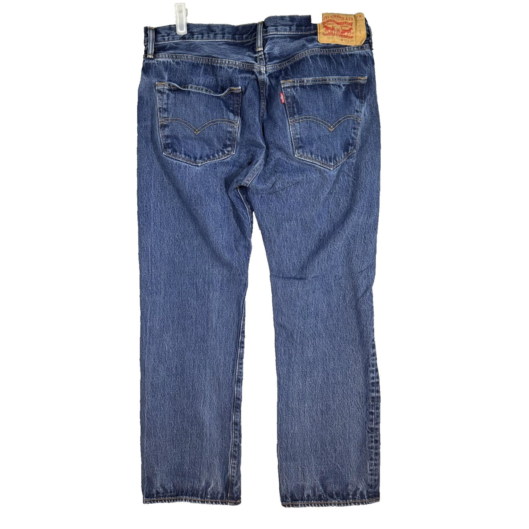 Levi's VINTAGE Levi's 501 Jeans Mens 36x30 Blue Button Fly Straight denim Made Poland Size US 36 / EU 52 - 2 Thumbnail