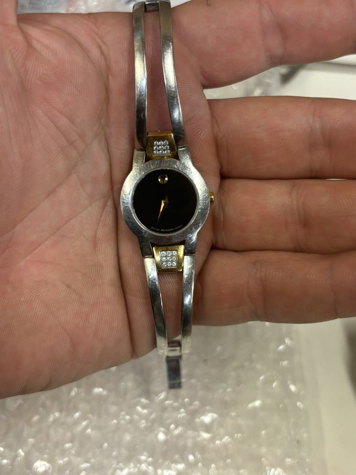 Movado Movado Amorosa 81.E41.1842 2-Tone Women’s Watch! Size ONE SIZE - 10 Thumbnail