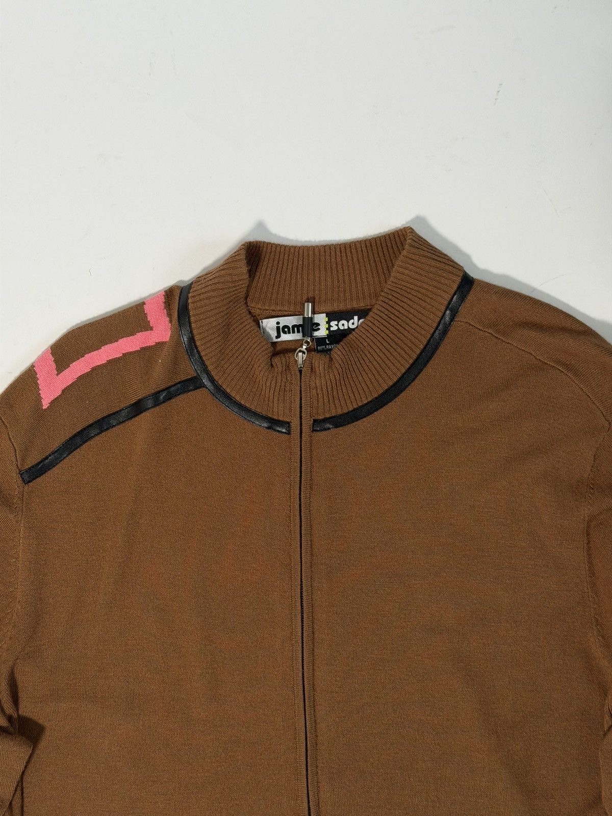 Other Jamie Saddock Asymmetrical Geometric Zip Up Sweater Size L / US 10 / IT 46 - 3 Thumbnail