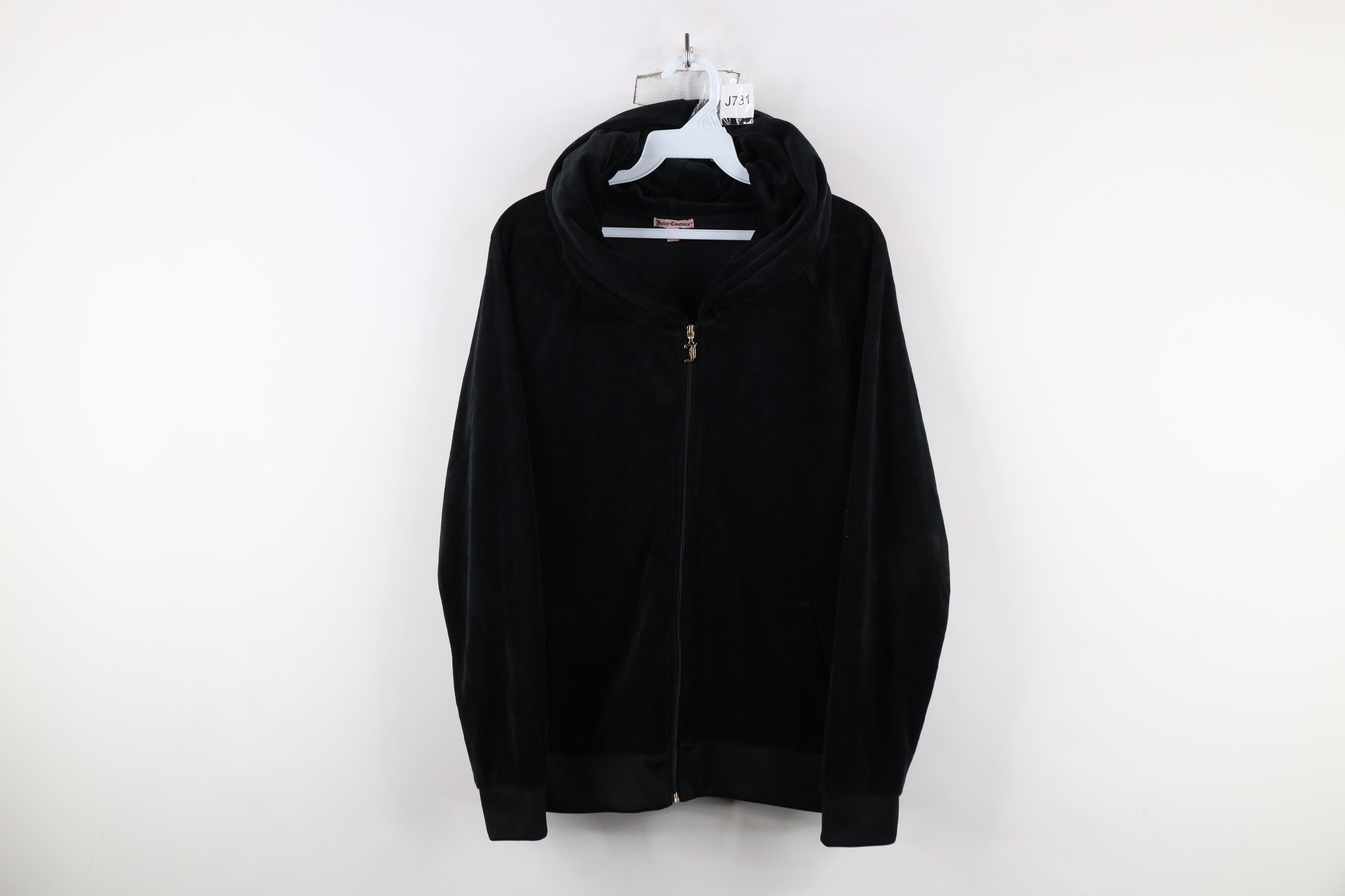 Juicy Couture × Vintage Vintage 90s Y2K Juicy Couture Velour Sequined Hoodie Jacket Size L / US 10 / IT 46 - 1 Thumbnail