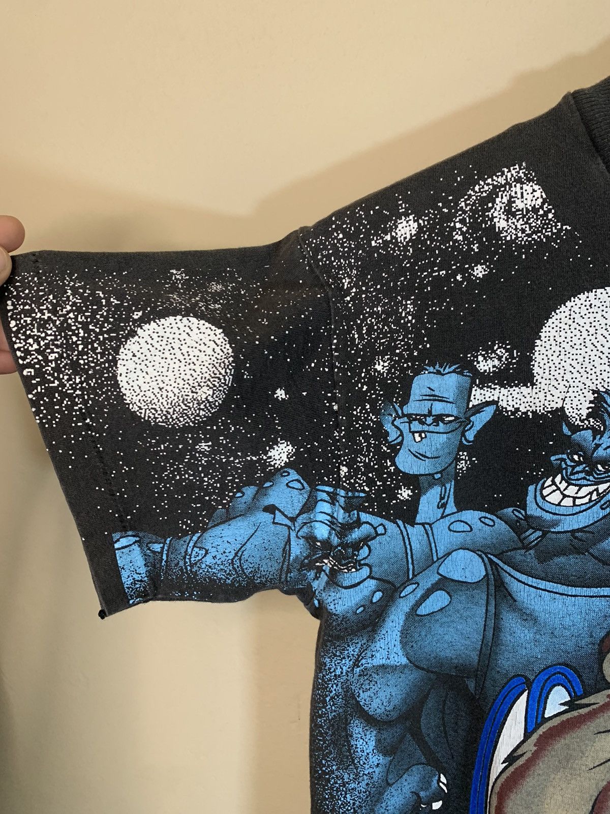 Vintage × Warner Bros *RARE* Vintage 1996 Space Jam Taz AOP Single Stitch T-Shirt Size US XXS / EU 40 - 5 Thumbnail