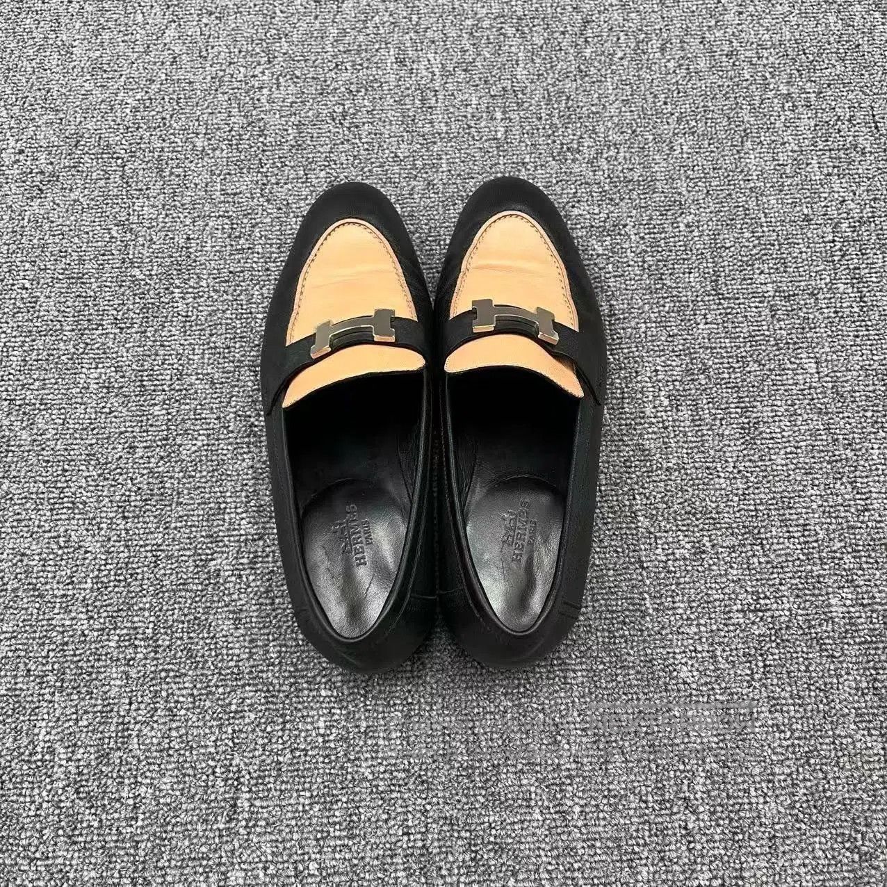 Hermes Hermes H Logo Spliced Loafers. Size US 6 / IT 36 - 3 Thumbnail