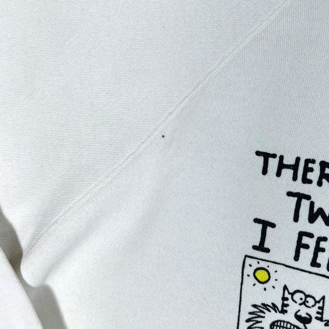 Hanes VINTAGE Hanes I FEEL STRESS Graphic Crewneck Sweatshirt L Mens White 90s Size US L / EU 52-54 / 3 - 6 Thumbnail