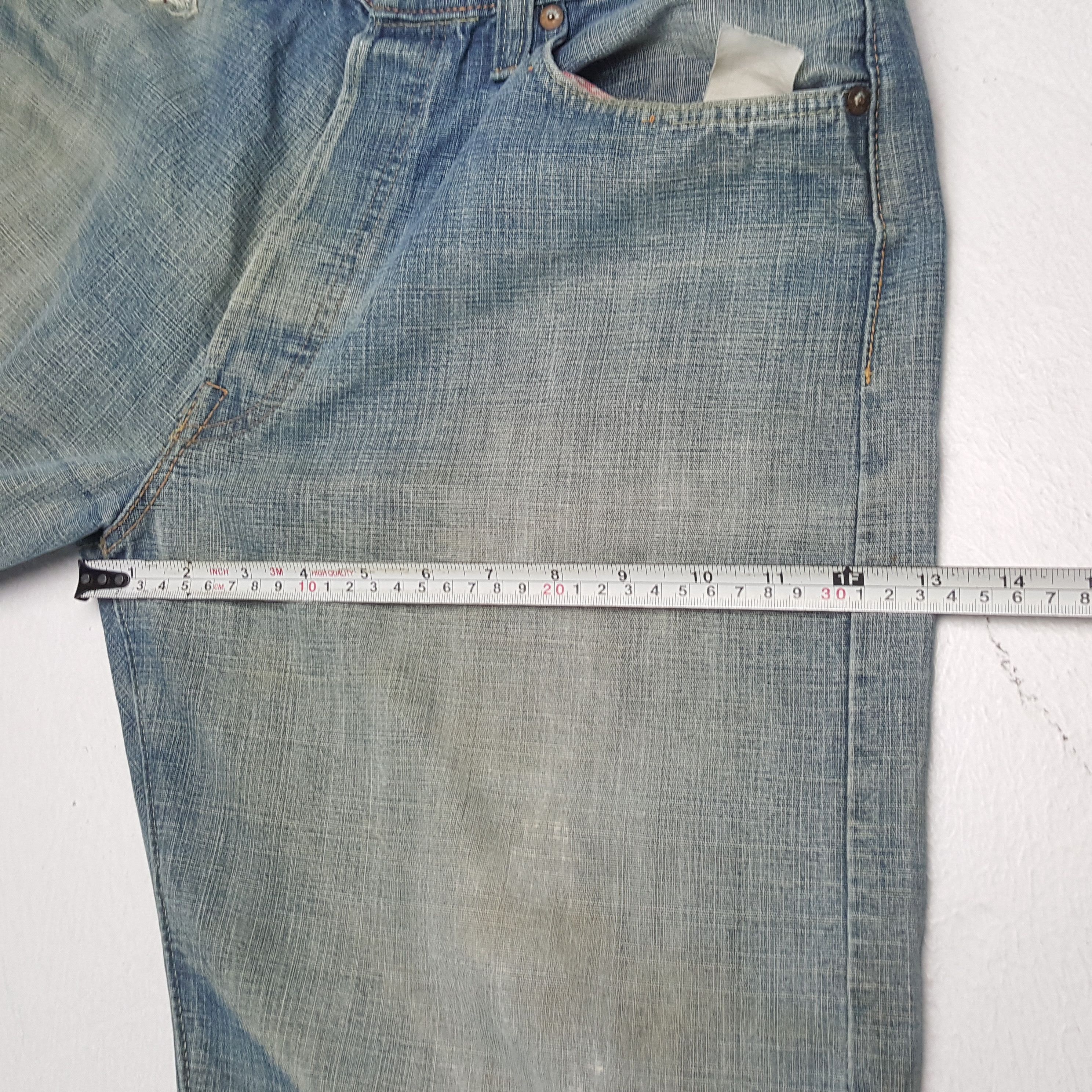 Japanese Brand × Sugar Cane × Vintage SUGAR CANE Japanese Brand Streetwear Distressed Jeans Size US 31 - 9 Thumbnail