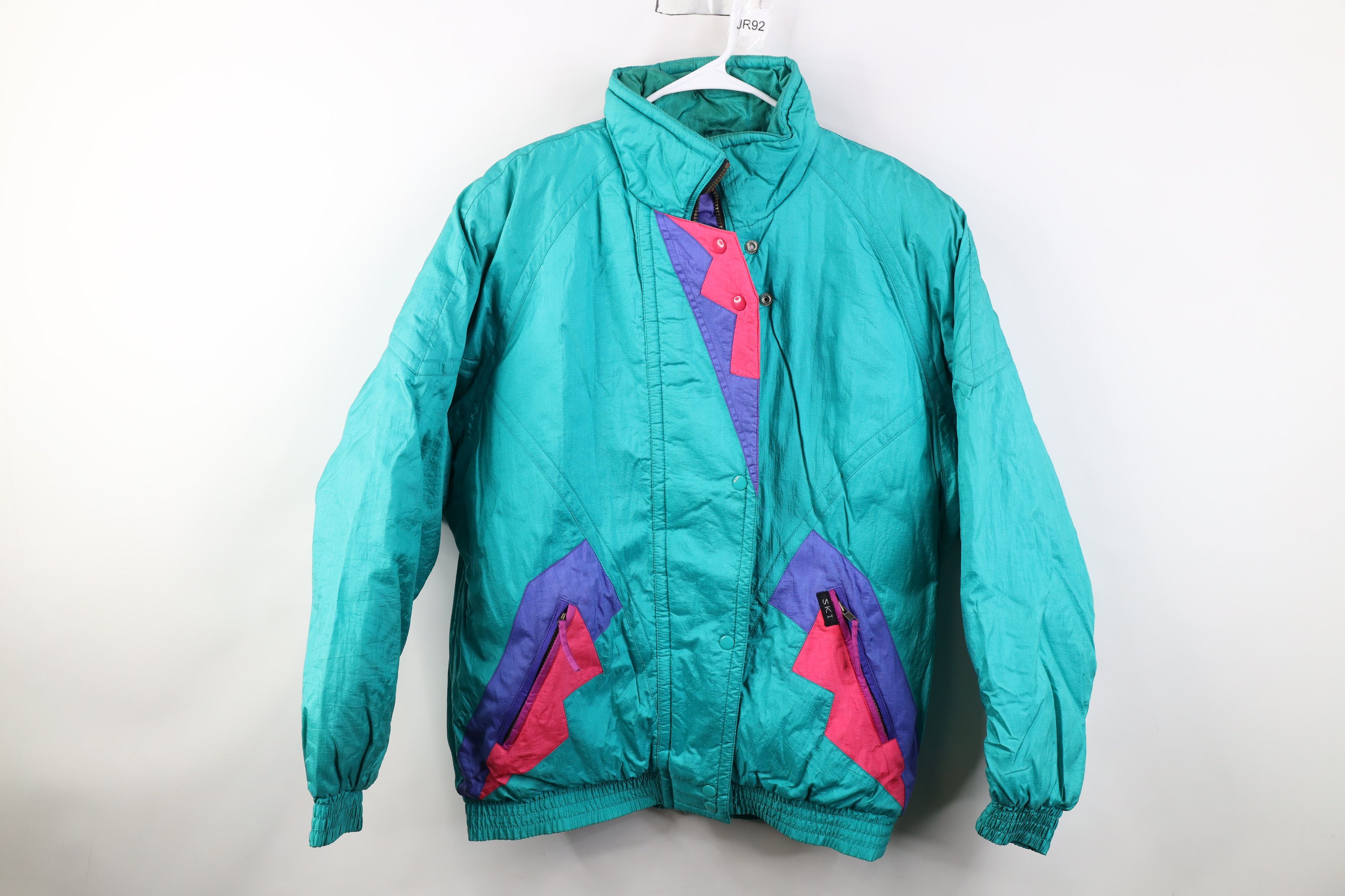 Vintage Vintage 90s Streetwear Block Ski Snowboard Puffer Jacket Size L / US 10 / IT 46 - 1 Thumbnail