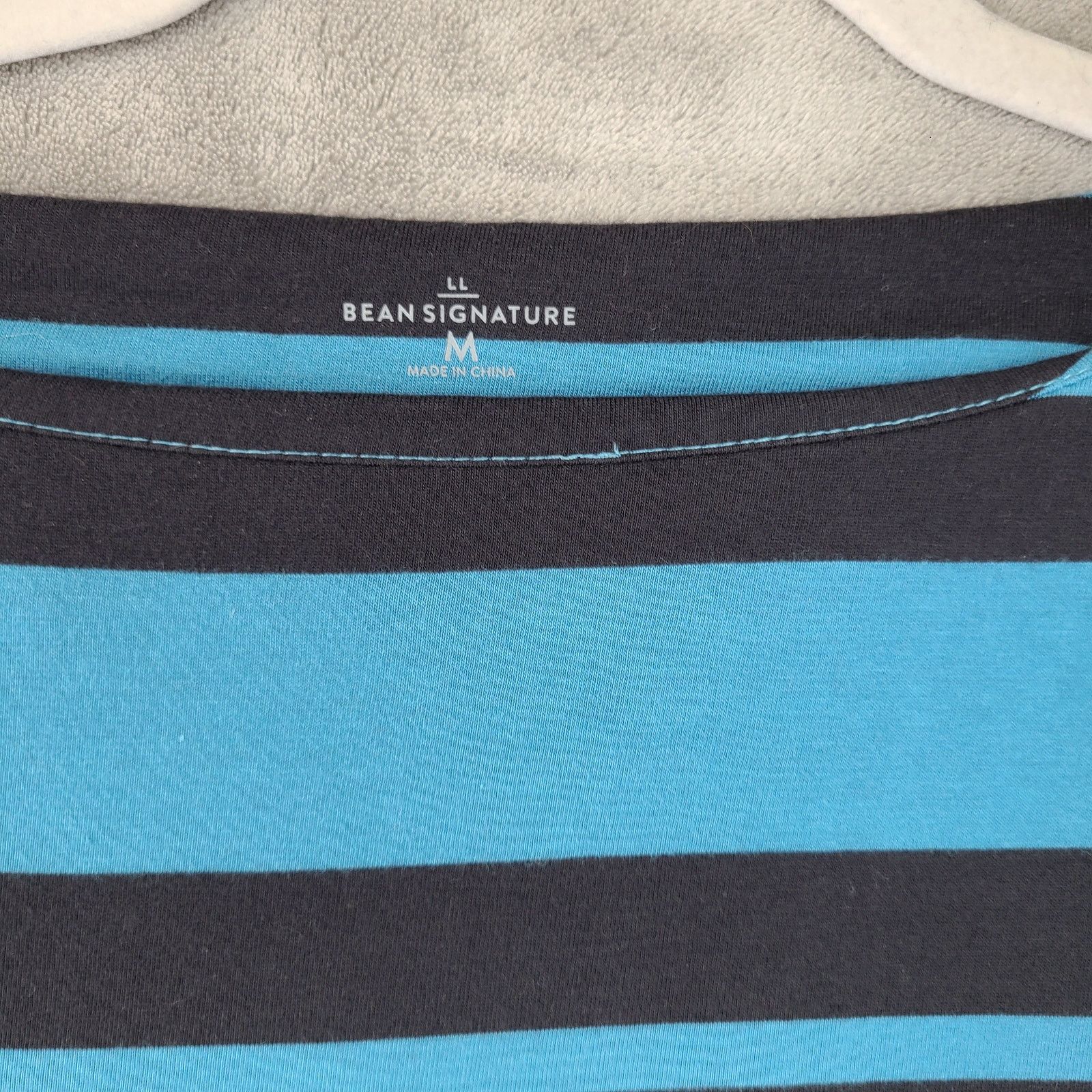 L.L. Bean LL Bean Signature Striped Shirt M Blue/Black Size M / US 6-8 / IT 42-44 - 5 Thumbnail