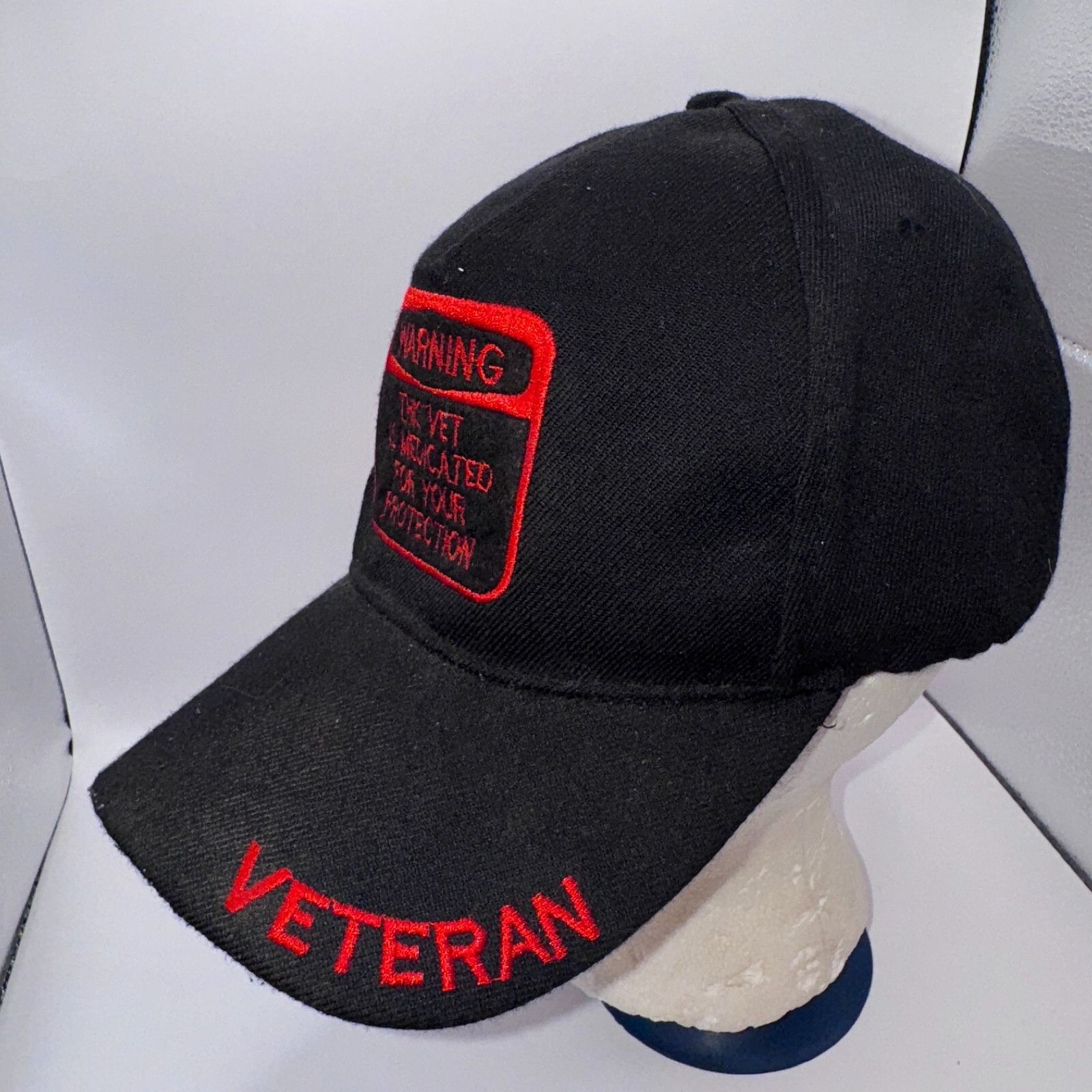 Other WARNING This Vet is MEDICATED For Your Protection Ball Cap B Size ONE SIZE - 3 Thumbnail