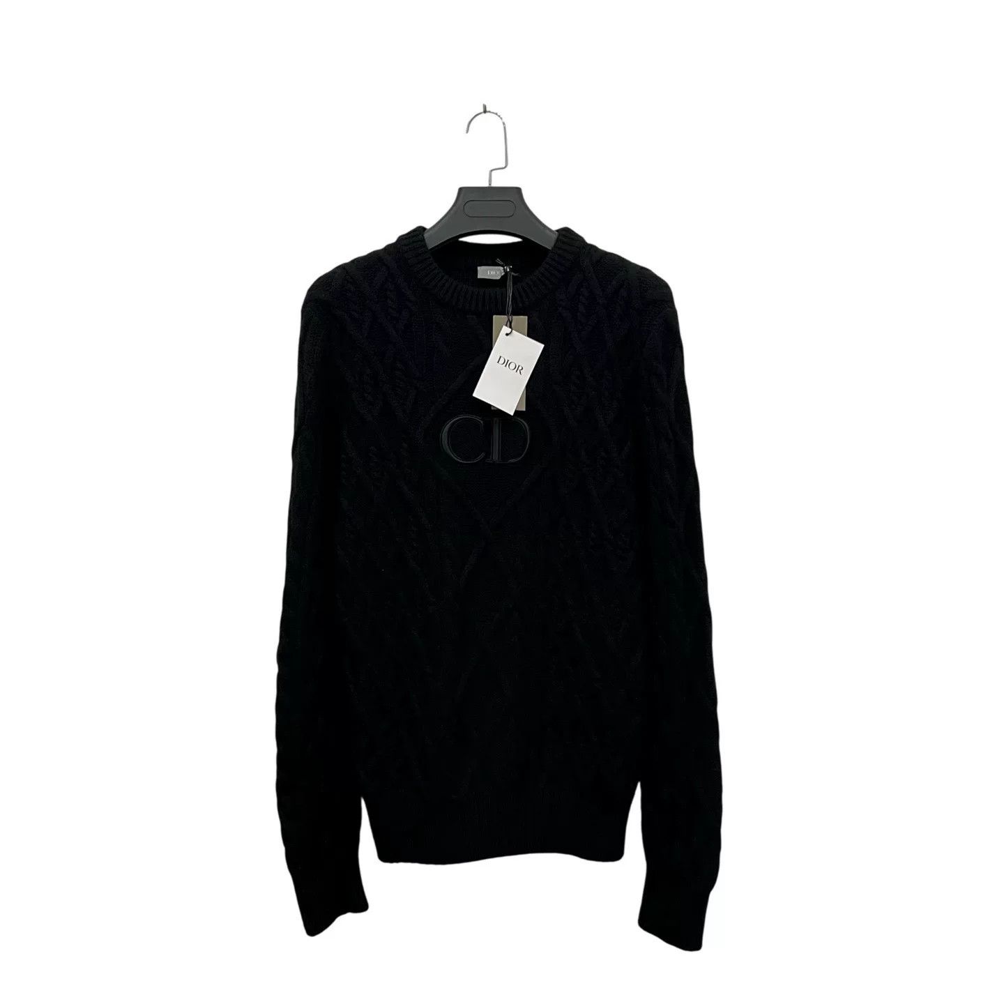 Dior Dior Black Cable Knit Sweater XS Size US XS / EU 42 / 0 - 1 Thumbnail
