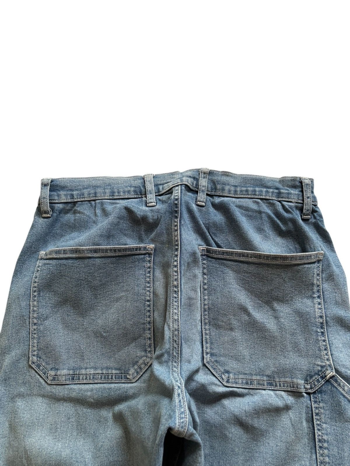 Japanese Brand × Jun Takahashi × Uniqlo Vintage Uniqlo Carpenter Mud Wash Distressed Loose Jeans Size US 32 / EU 48 - 8 Thumbnail