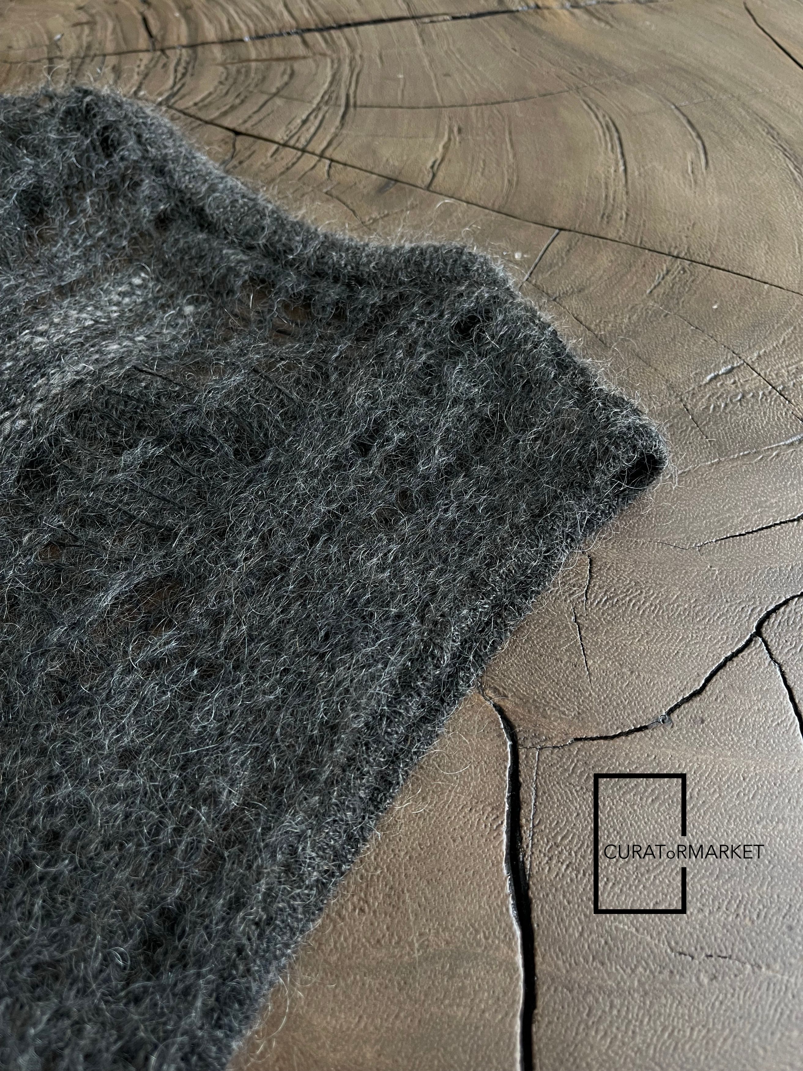Rick Owens Wool Blend Dark Dust Hand Knit Spider Tank Top SS24 Lido Size US M / EU 48-50 / 2 - 4 Thumbnail
