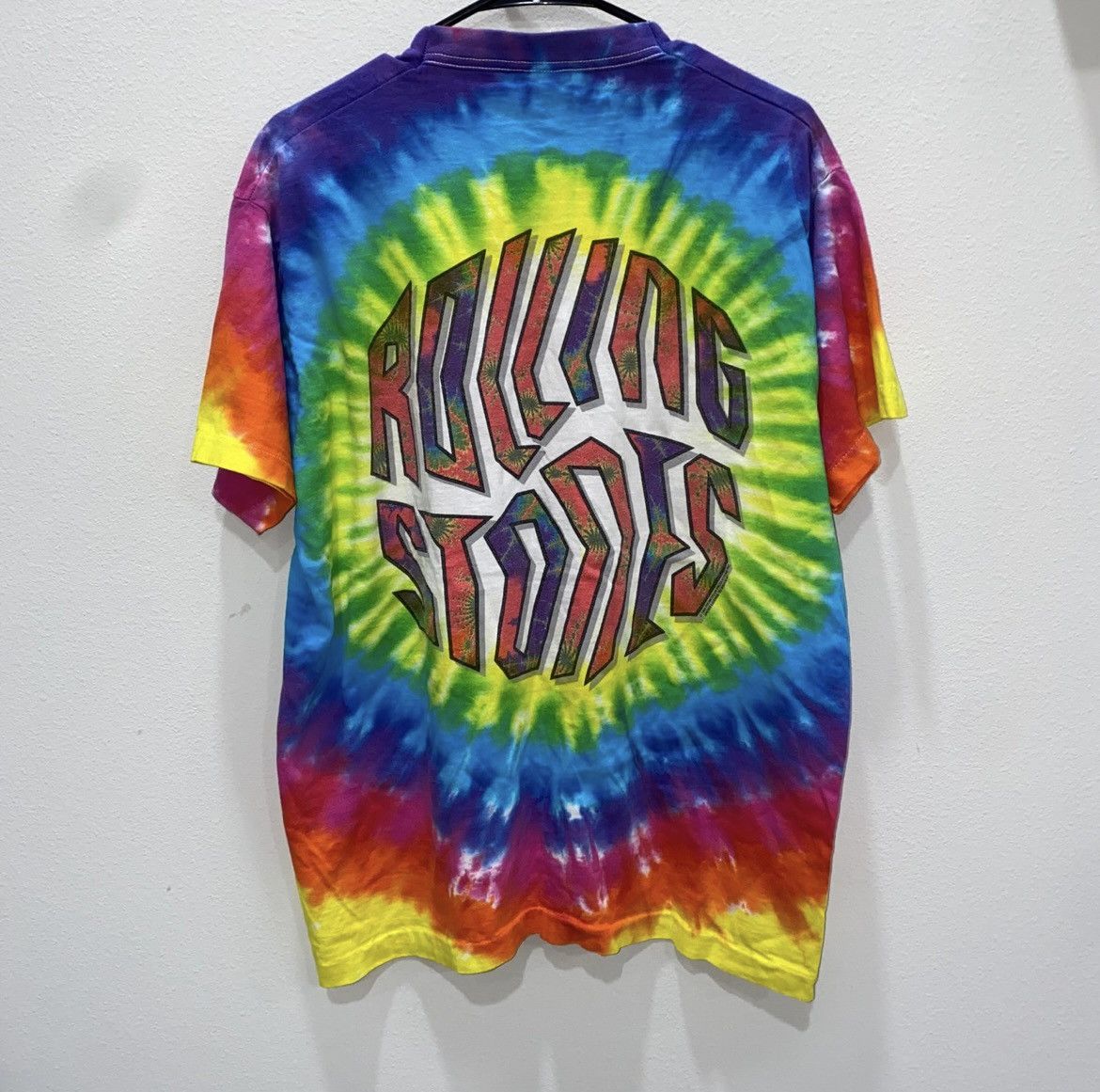 Liquid Blue × The Rolling Stones × Vintage Vintage Rolling Stones Liquid Blue Tie Dye 1994 Tour Promo Size US XL / EU 56 / 4 - 2 Thumbnail