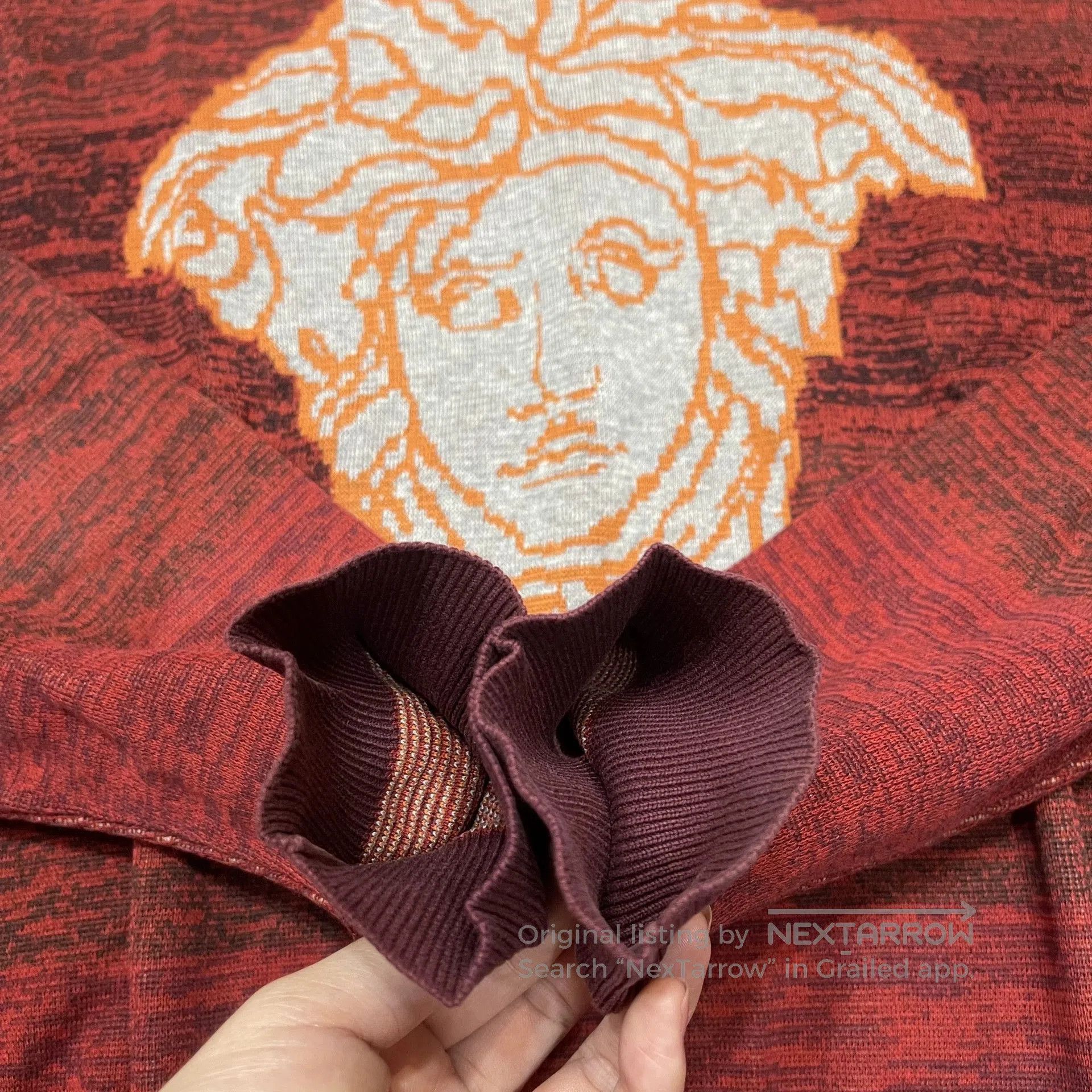 Versace VERSACE Medusa Logo Long Sleeve Knit. Size US L / EU 52-54 / 3 - 6 Thumbnail