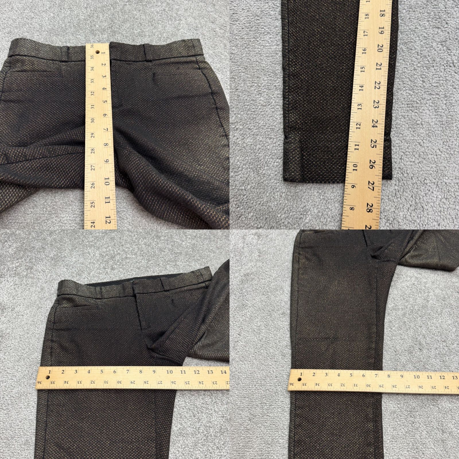 Banana Republic **Sloan Banana Republic Women Gold Metallic Slim Fit Ankle Pants** User: **Women Gold Metallic Sloan Banana Republic Slim Fit Ankle Pants** Size 26" / US 2 / IT 38 - 9 Thumbnail