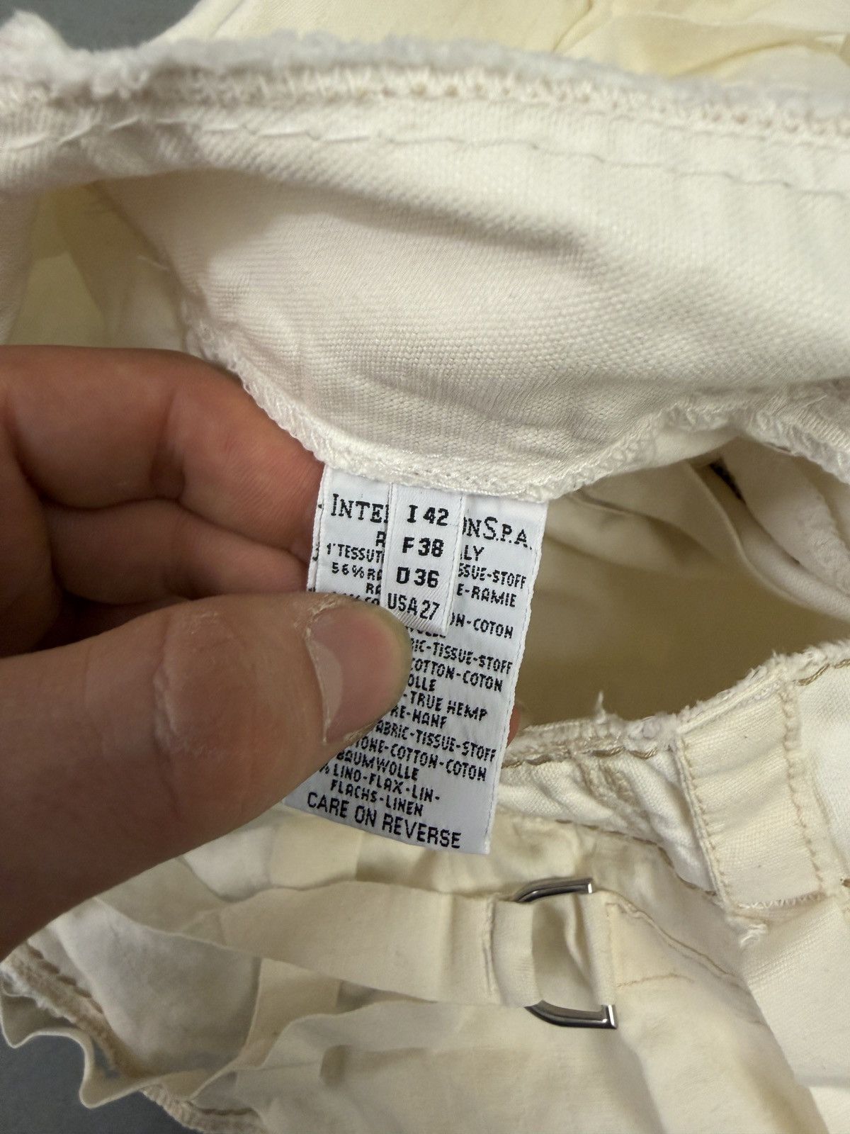 Marithe + Francois Girbaud Marithé François Girbaud Layered Harness Cropped Pants Size 28" / US 6 / IT 42 - 4 Thumbnail