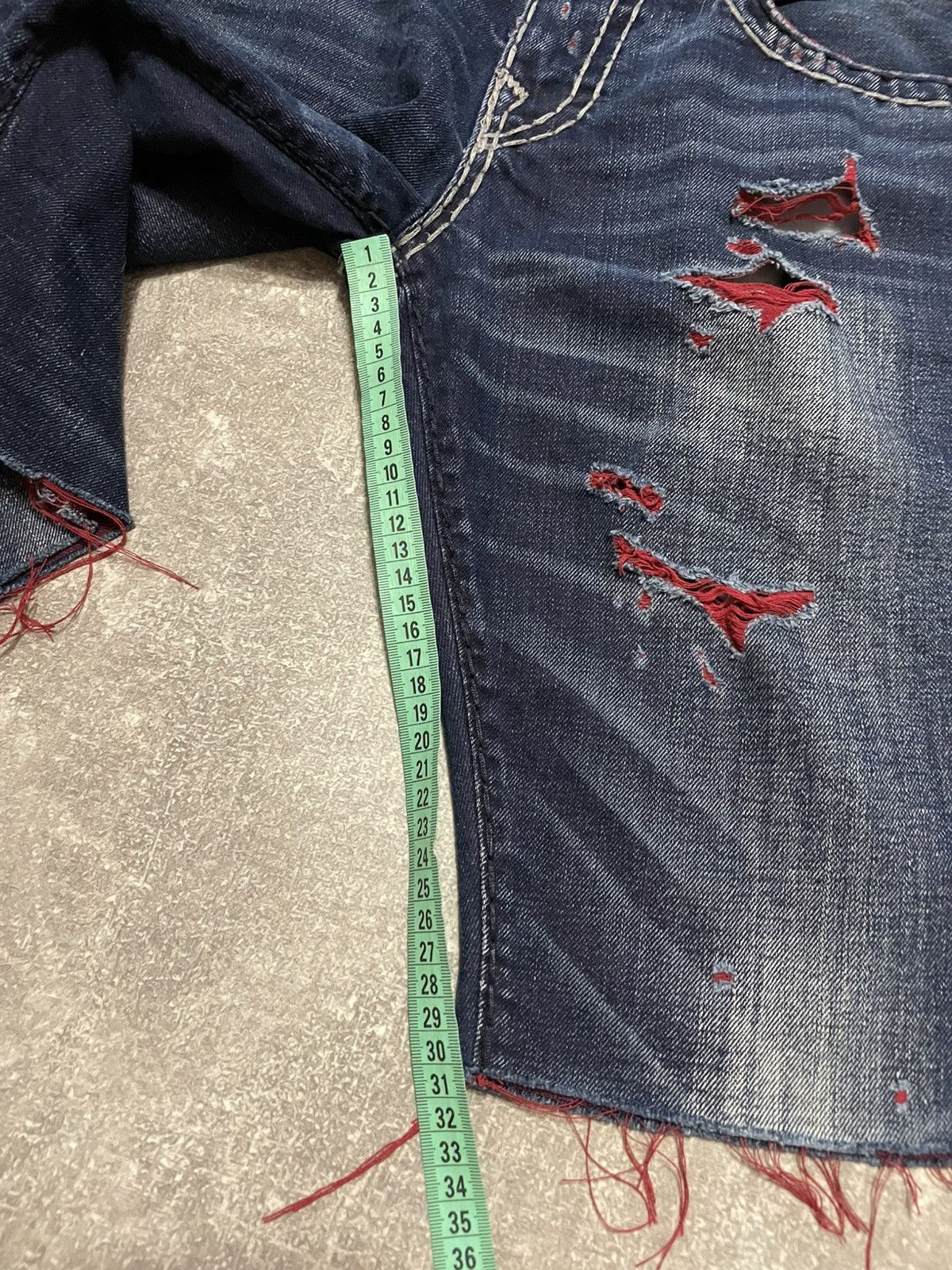 True Religion × Vintage Vintage True Religion Distressed Denim Shorts Size 30 Size US 30 / EU 46 - 21 Thumbnail