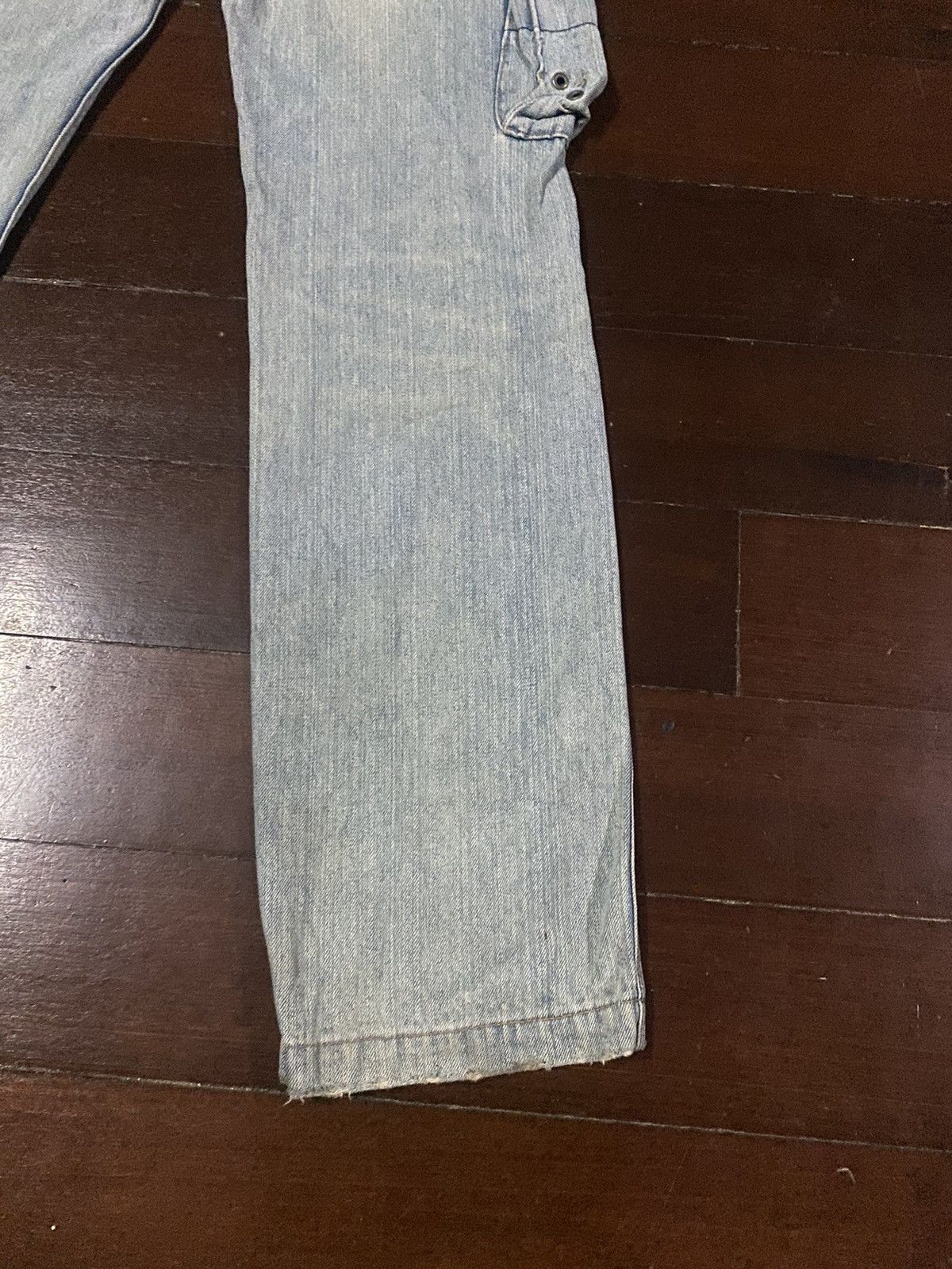 Japanese Brand FIRE 🔥 CUBE SUGAR CARGO MULTI POCKETS FLARE JEANS Size US 34 / EU 50 - 15 Thumbnail