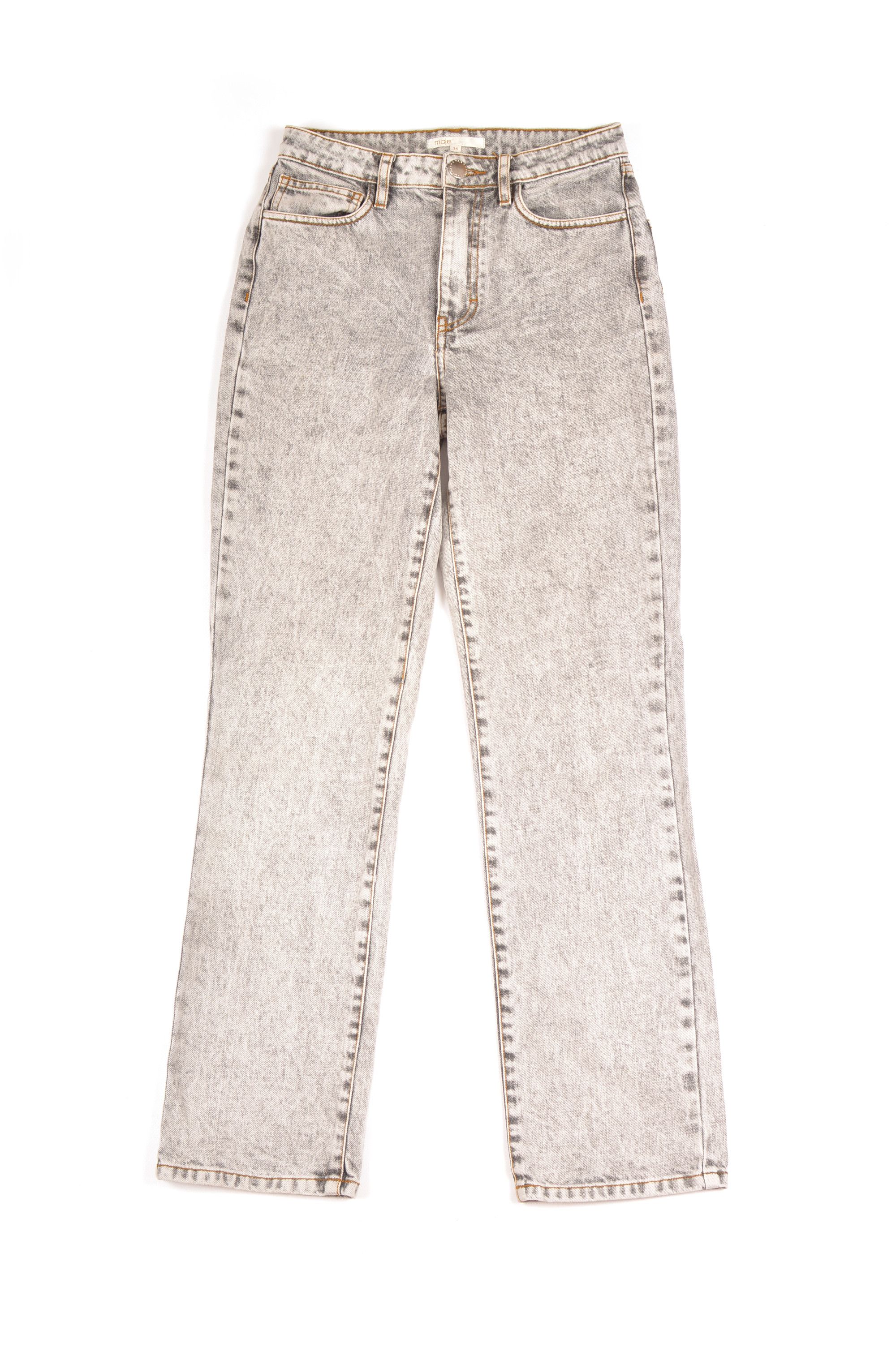 Maje Perla Straight High-Rise Denim Jeans