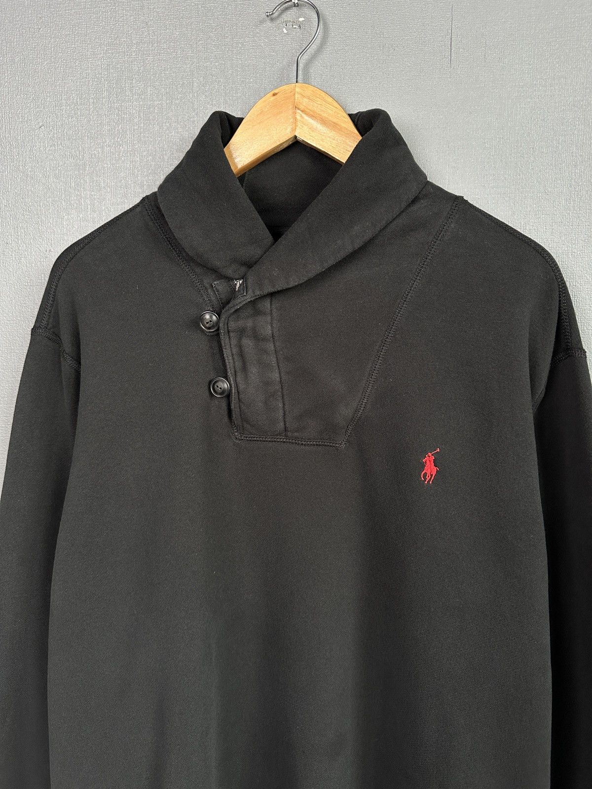 Polo Ralph Lauren POLO RALPH LAUREN Shawl Neck Black Sweater Men’s size XL Size US XL / EU 56 / 4 - 4 Thumbnail