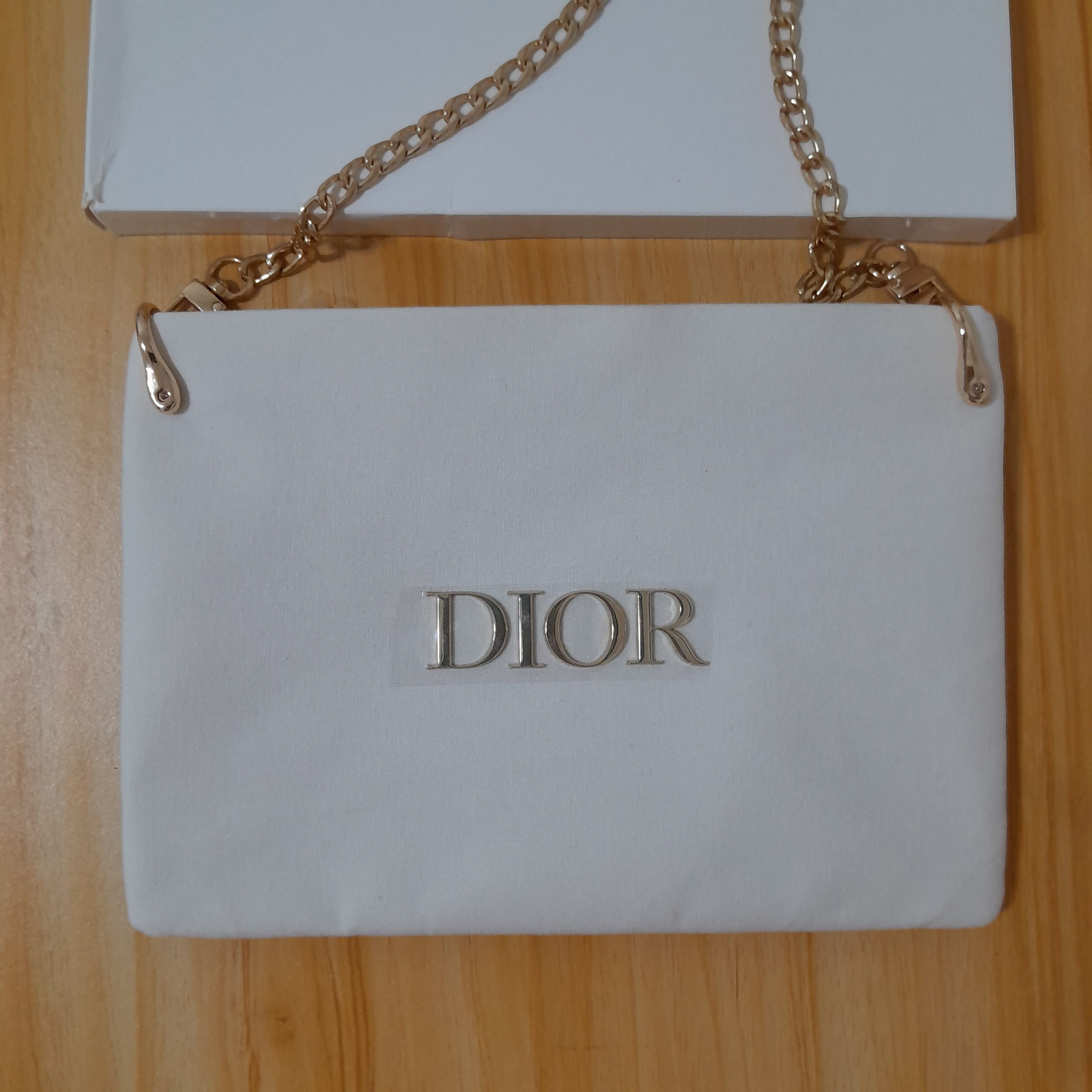 Dior Dior White Canvas Make-Up Bag with added Sling Size ONE SIZE - 2 Thumbnail
