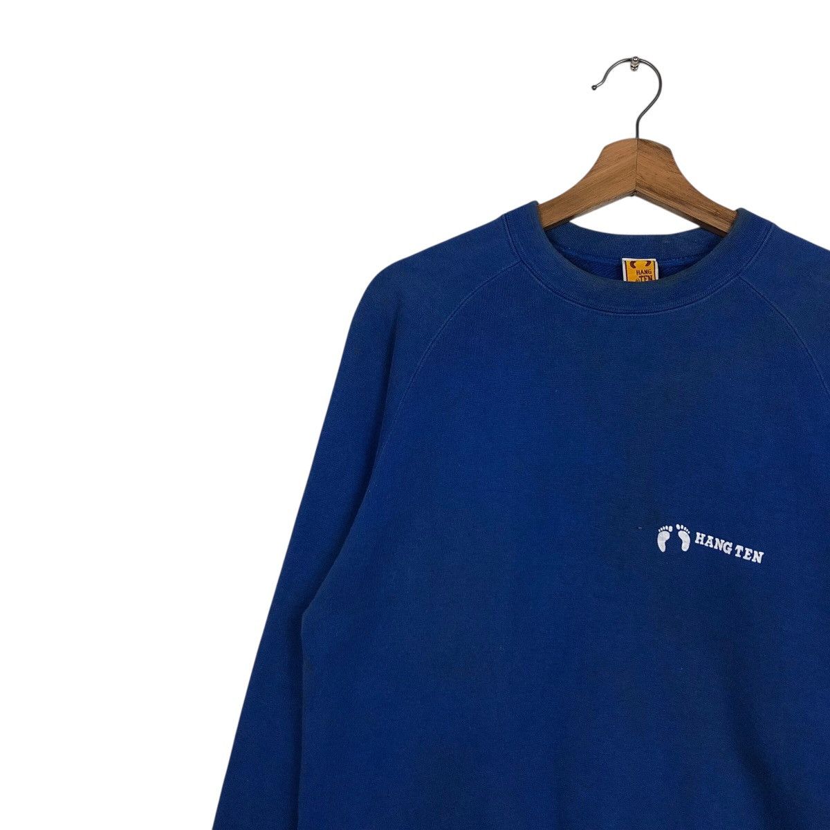 Japanese Brand Vintage Hang Ten Blue Pullover Sweatshirt Size US L / EU 52-54 / 3 - 8 Thumbnail