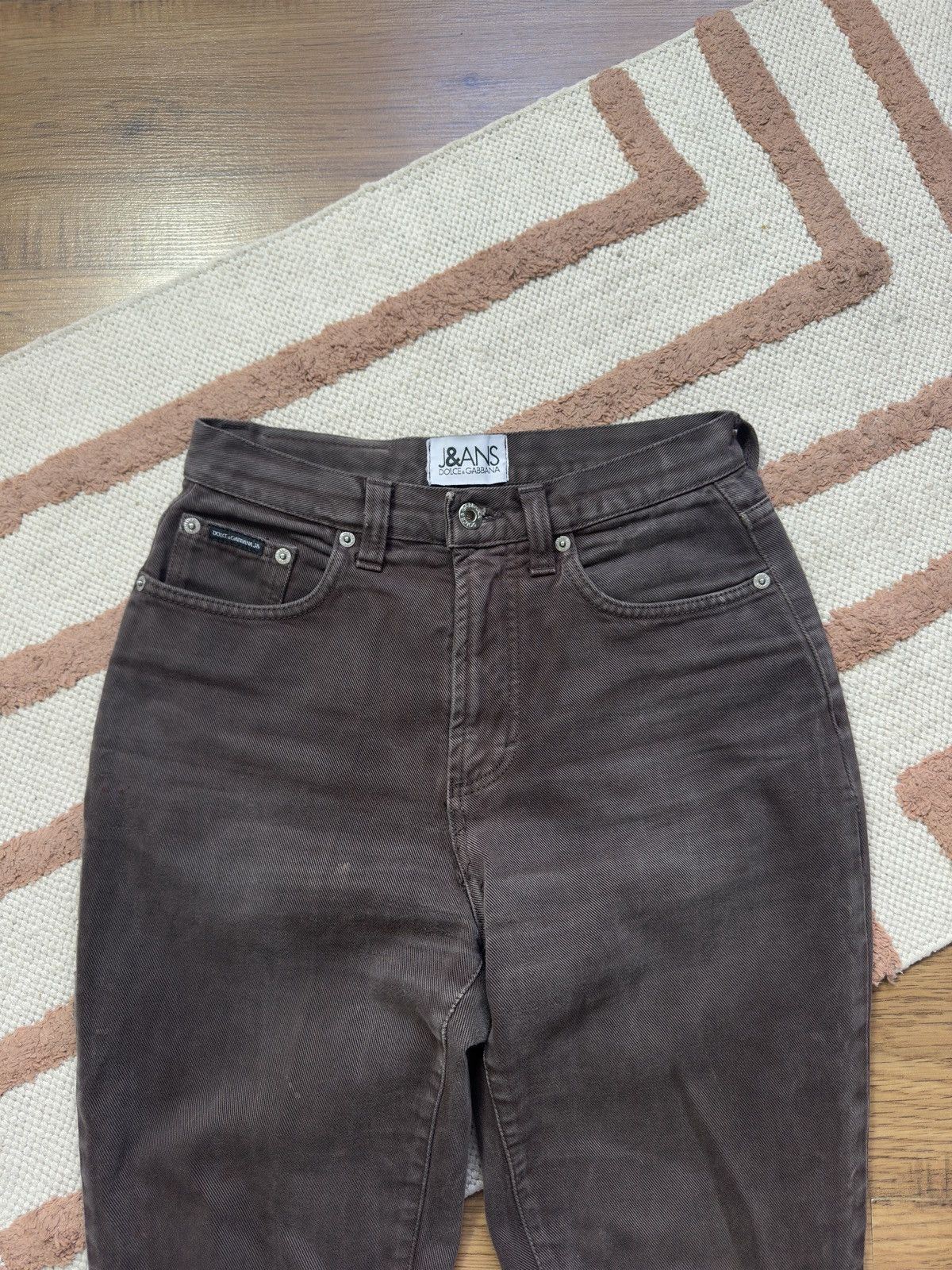 Dolce & Gabbana VINTAGE DOLCE&GABBANA BROWN DENIM PANTS JEANS Size 30" / US 8 / IT 44 - 3 Thumbnail