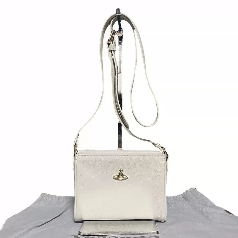 Vivienne Westwood Vivienne Westwood size os White magnetic clip crossbody bag Size ONE SIZE - 3 Thumbnail