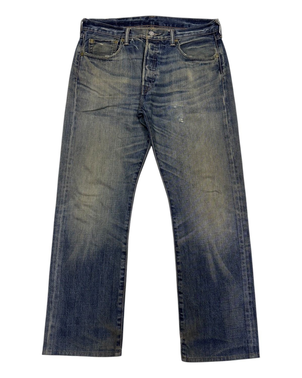 If Six Was Nine × Le Grande Bleu (L.G.B.) × Levi's 🔥VINTAGE LEVIS 501 NICE FADED DISTRESSED DENIM JEANS Size US 34 / EU 50 - 7 Thumbnail
