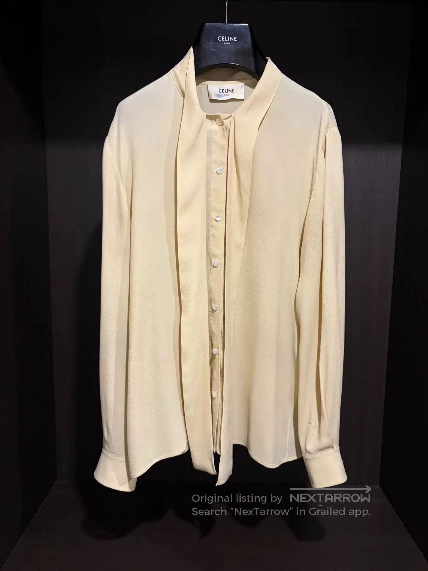 Celine Celine Beige Silk Shirt Size 36. Size XS / US 0-2 / IT 36-38 - 1 Thumbnail