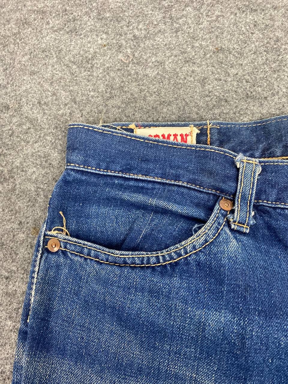 Japanese Brand vintage borman distressed denim nice design Size US 32 / EU 48 - 9 Thumbnail