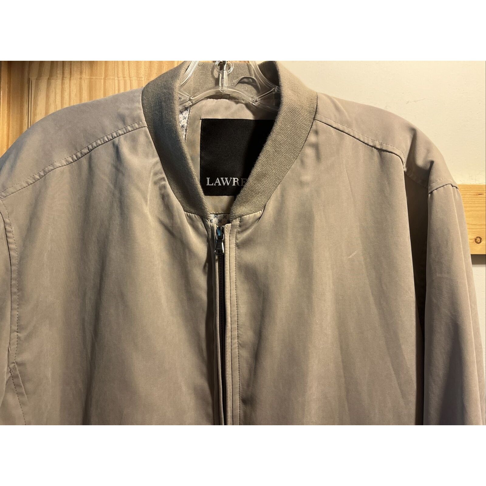 Other Lawrence Men’s 54 Cream Beige Poly Nylon windbreaker Jacket Size US XL / EU 56 / 4 - 13 Thumbnail