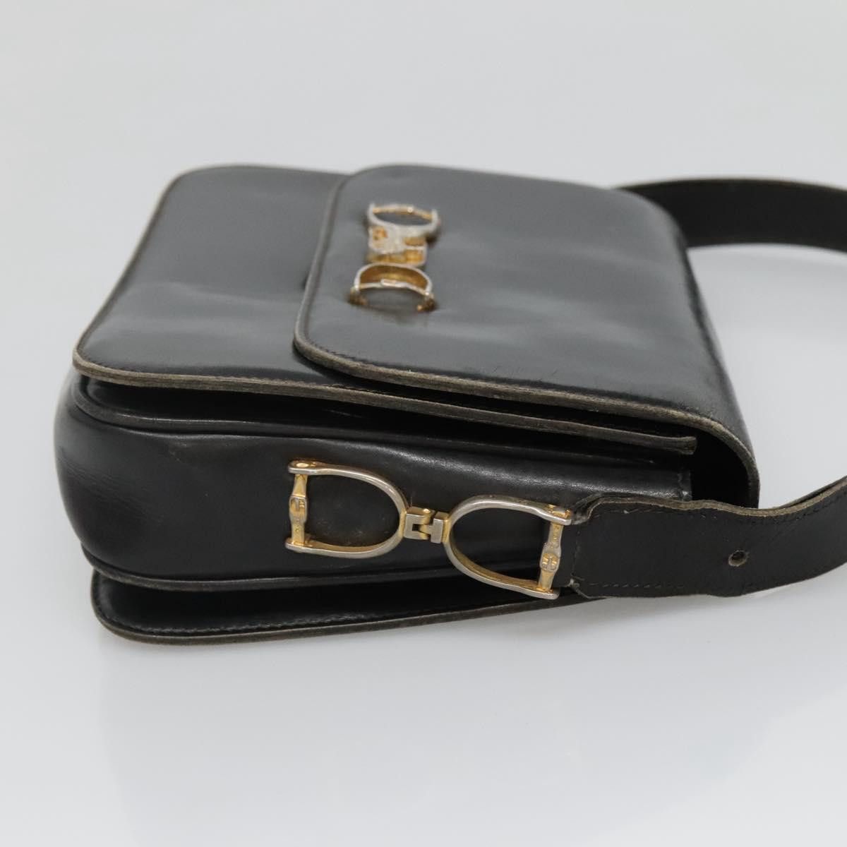 Celine CELINE Shoulder Bag Leather Black Size ONE SIZE - 4 Thumbnail