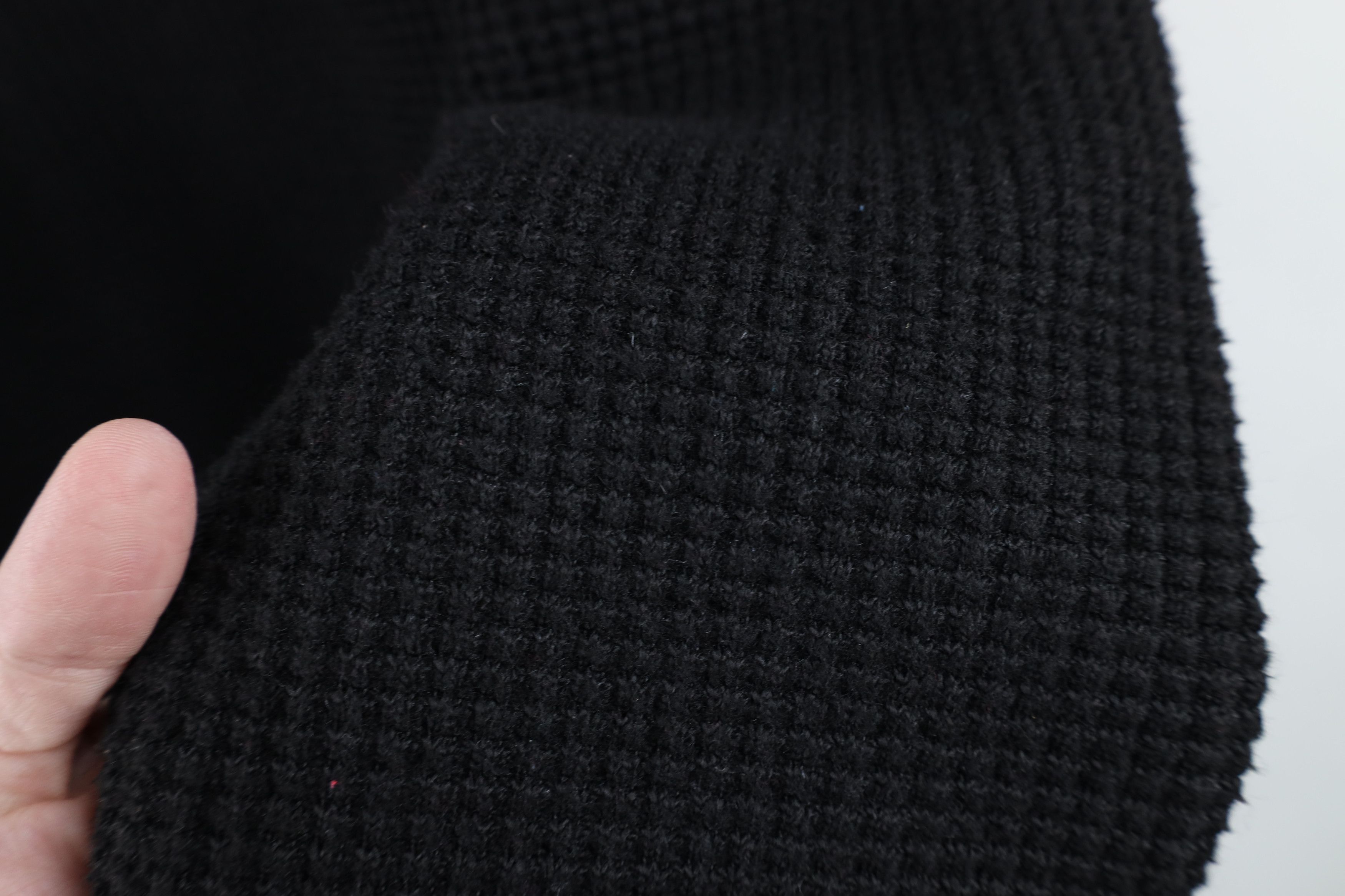 Vintage Vintage 90s Thermal Knit Half Zip Sweater Jacket Swacket Size US L / EU 52-54 / 3 - 7 Thumbnail