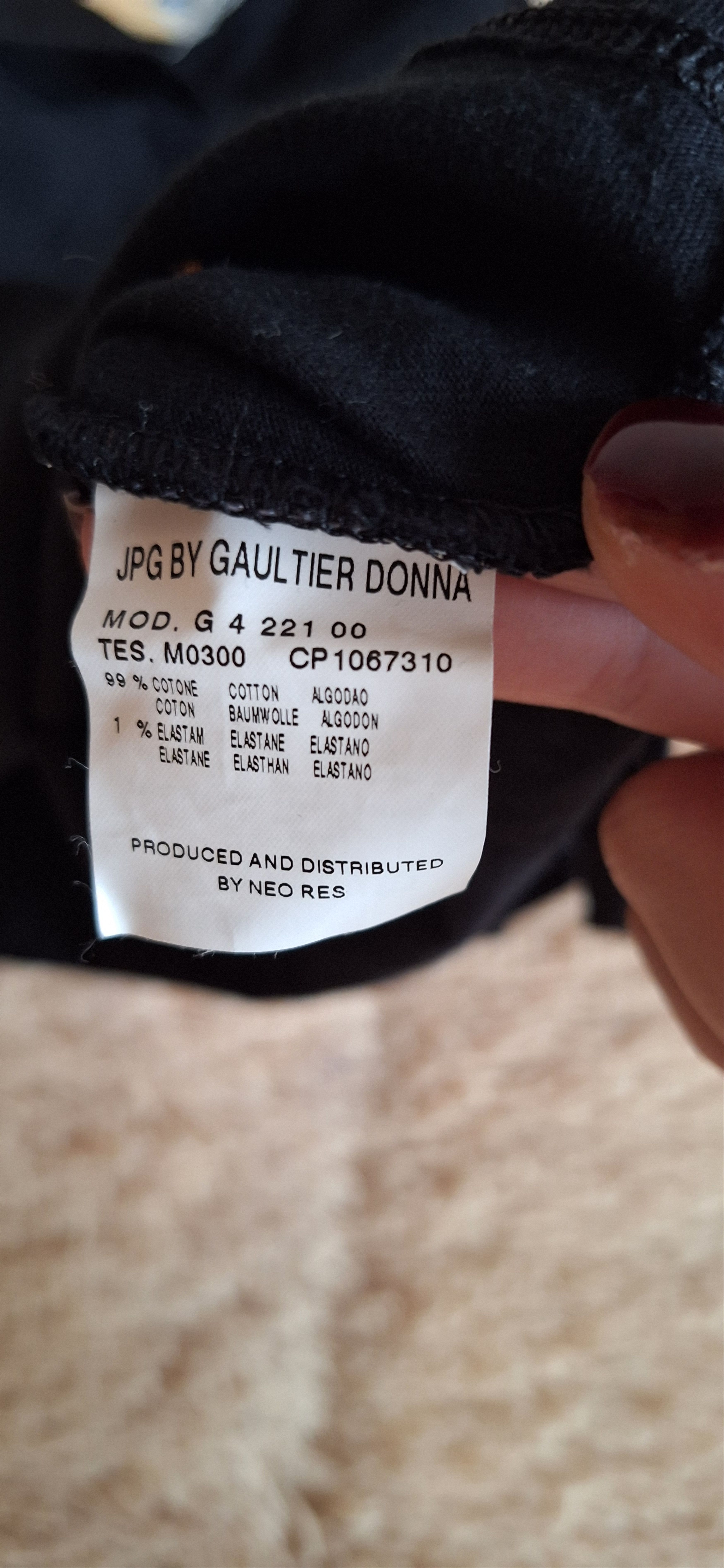 Jean Paul Gaultier Crop Top – JPG Jean’s by Gaultier Collection No. 0009. Size L / US 10 / IT 46 - 4 Thumbnail