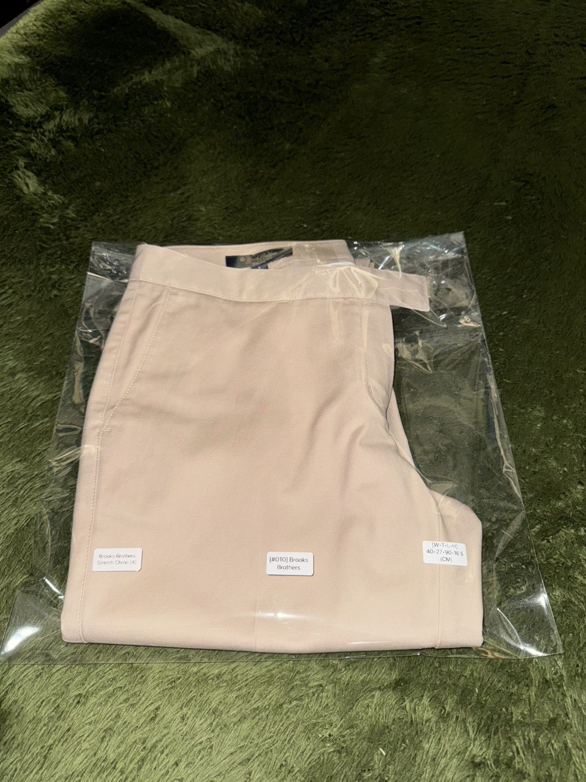 Brooks Brothers [4] Brooks Brothers Classic Fit Cotton Trouser Pants Beige Size US 31 - 11 Thumbnail