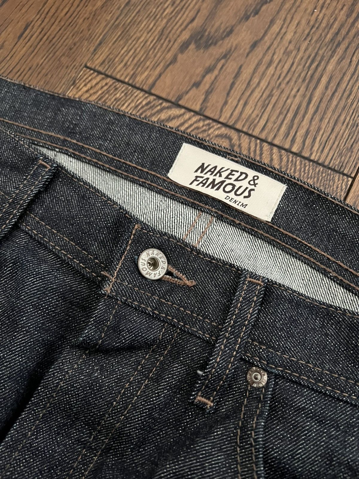 Naked & Famous Naked&Famous Weird guy year of the dog selvidge jeans Size US 33 - 2 Thumbnail
