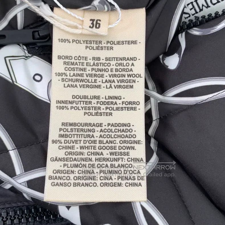 Hermes Hermes Black Geometric Pattern All-Over Printed Two-Sided Size XS / US 0-2 / IT 36-38 - 7 Thumbnail