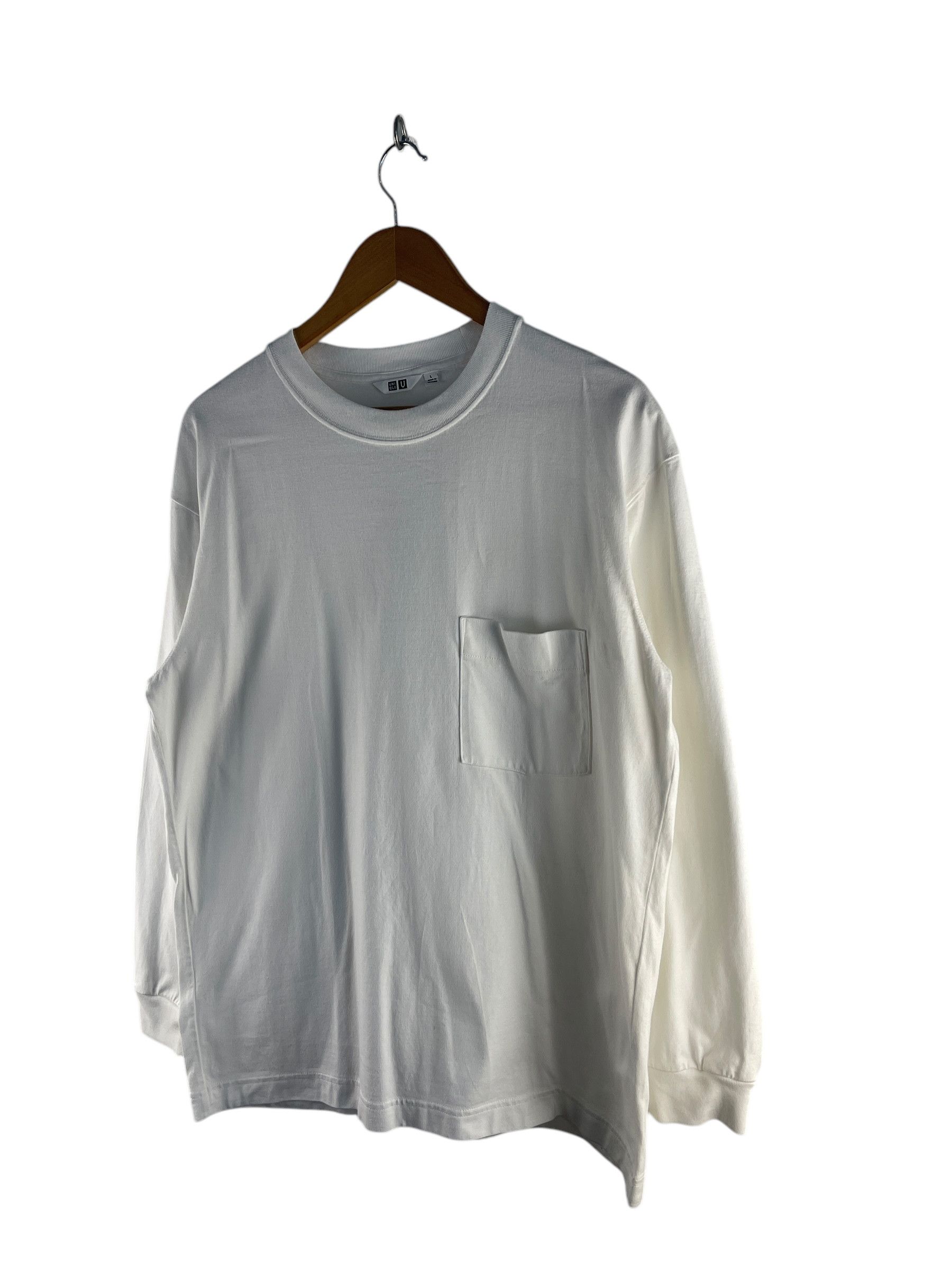 Lemaire × Uniqlo Lemaire Uniqlo Single Pocket Long Sleeve Shirt Size US L / EU 52-54 / 3 - 4 Thumbnail