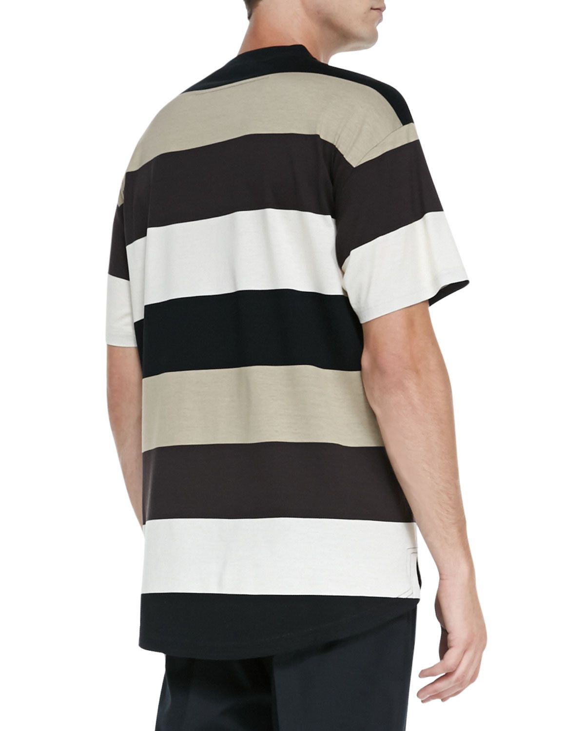 Givenchy Multicolour Striped Flag Print Oversized T-Shirt Size US S / EU 44-46 / 1 - 3 Thumbnail