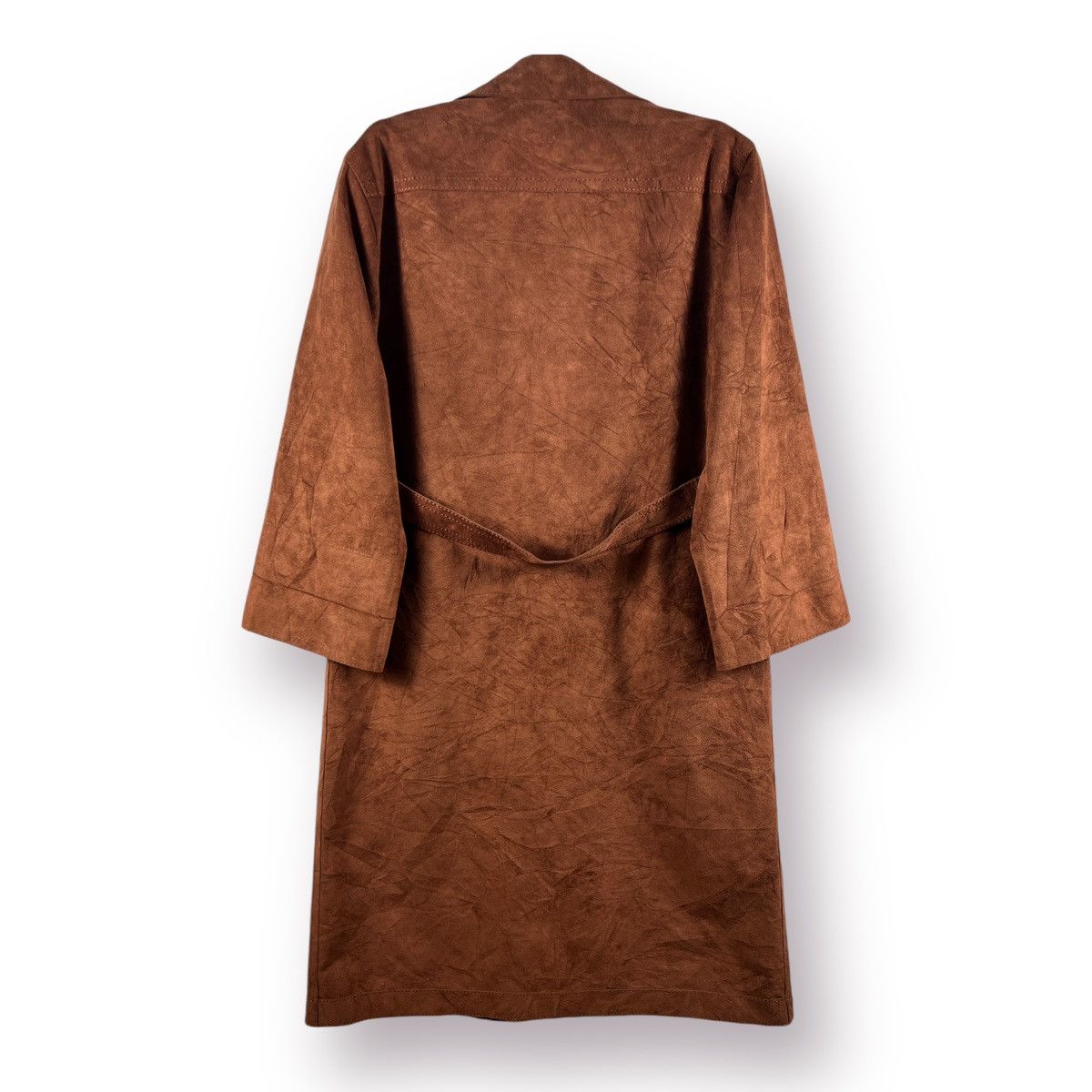 Japanese Brand 🔥 SUEDE LEATHER LONG JACKET Size M / US 6-8 / IT 42-44 - 12 Thumbnail