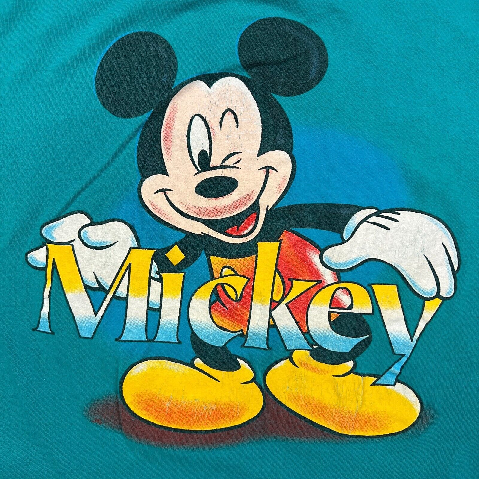Disney × Mickey Unlimited × Vintage VTG 90s Mickey Mouse T Shirt Small Disney Short Sleeve Tee Size US S / EU 44-46 / 1 - 3 Thumbnail