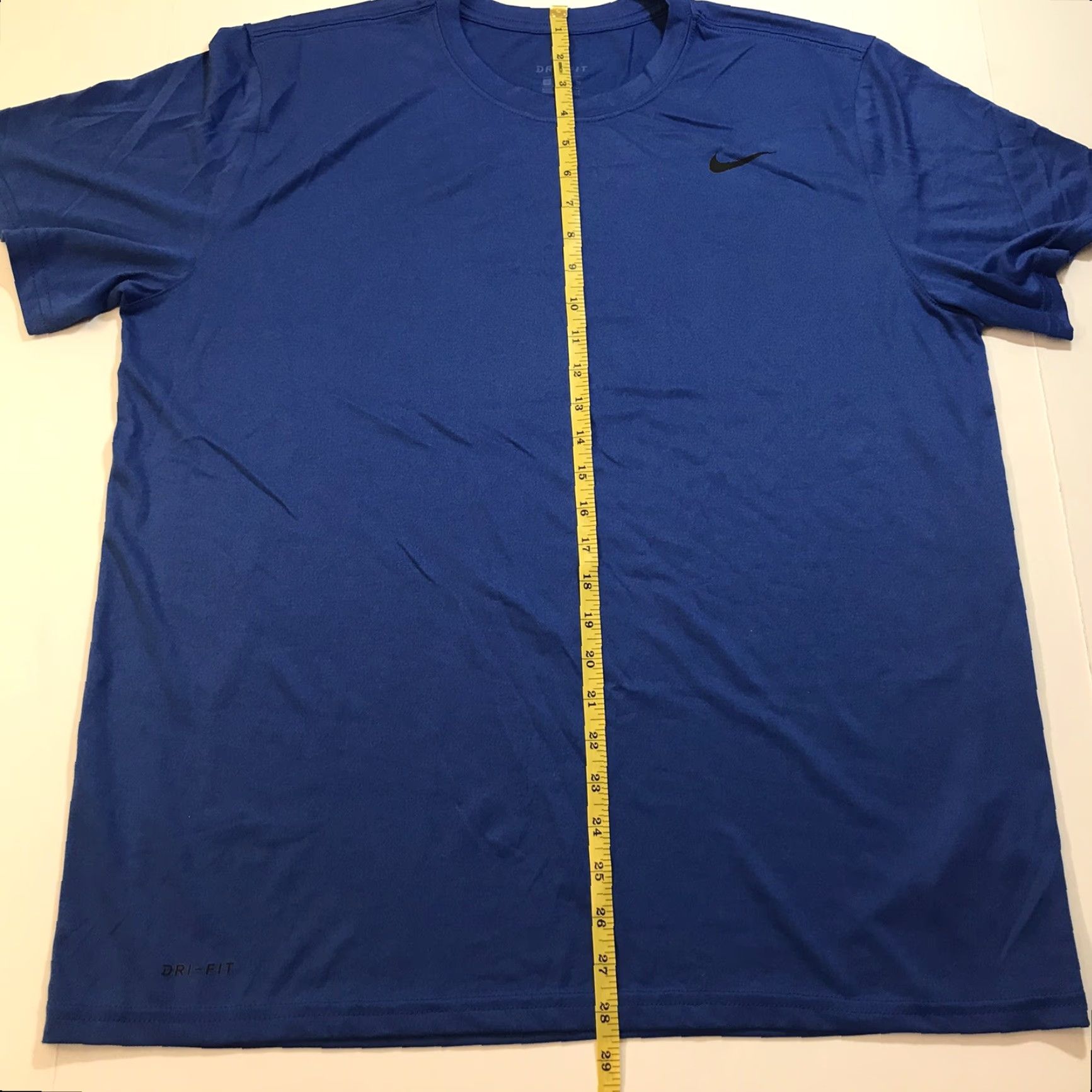 Nike Nike Pro Combat Dri-FIT Shirt Mens XL Blue Running Sports Athletic Swoosh Logo Size US XL / EU 56 / 4 - 7 Thumbnail
